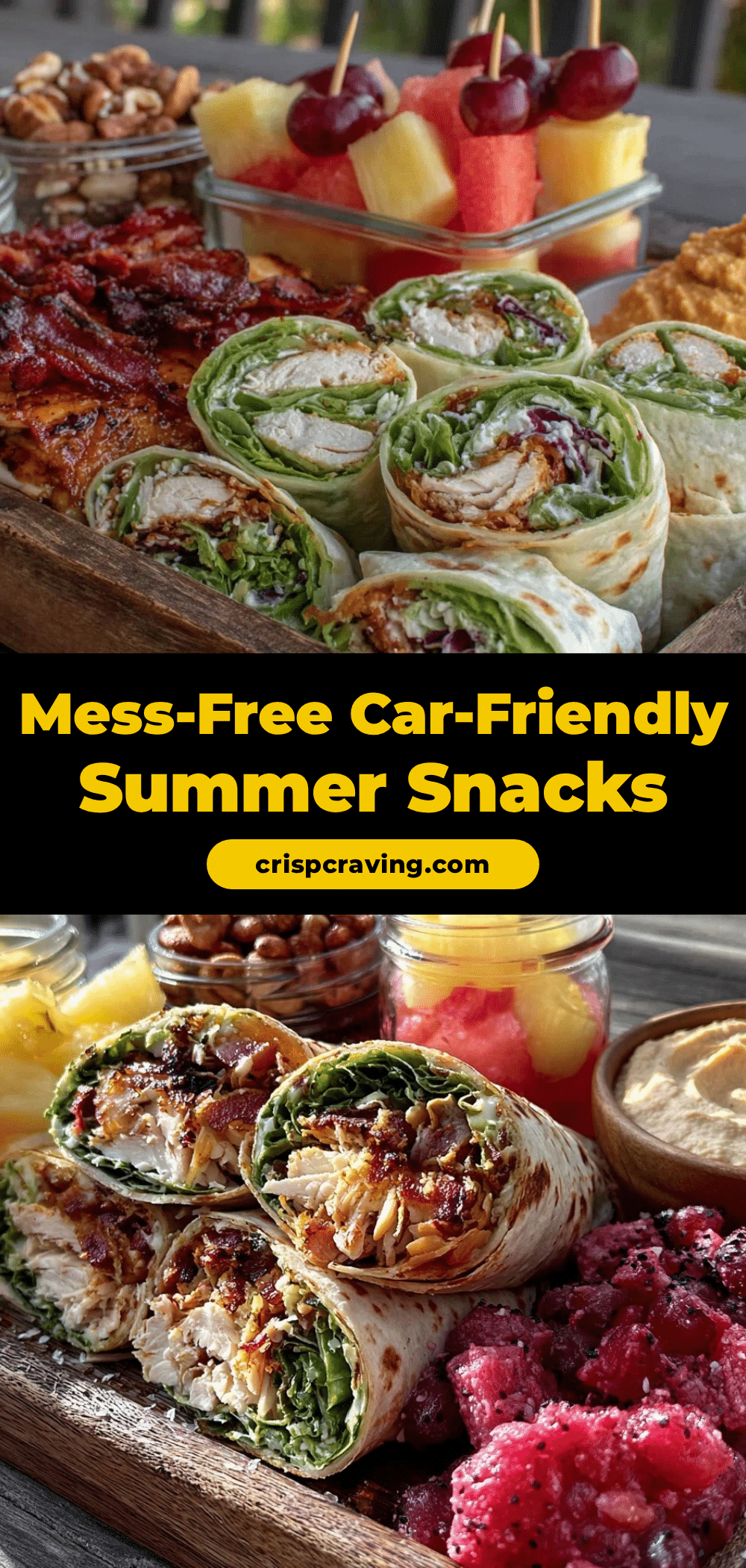 car-friendly summer road trip snacks recipe