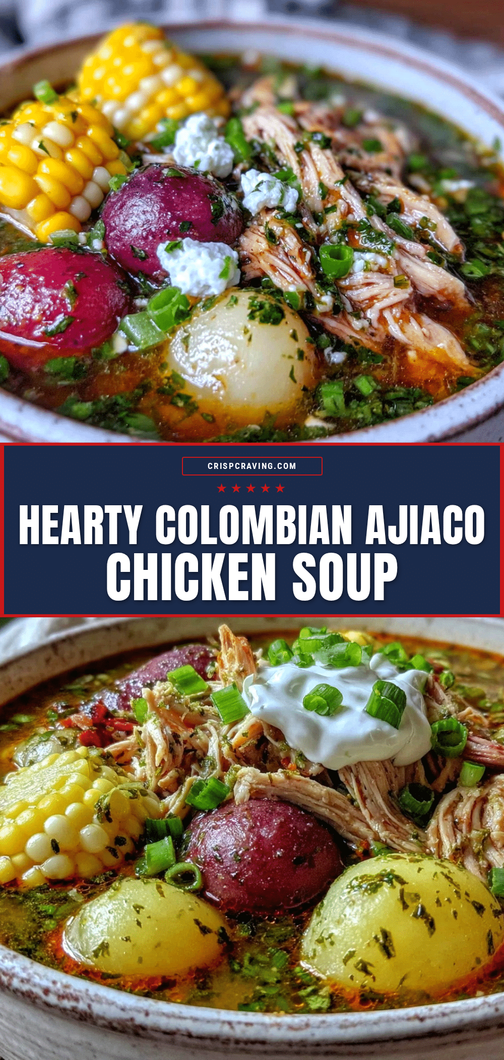 Colombian Ajiaco Chicken and Potato Soup recipe