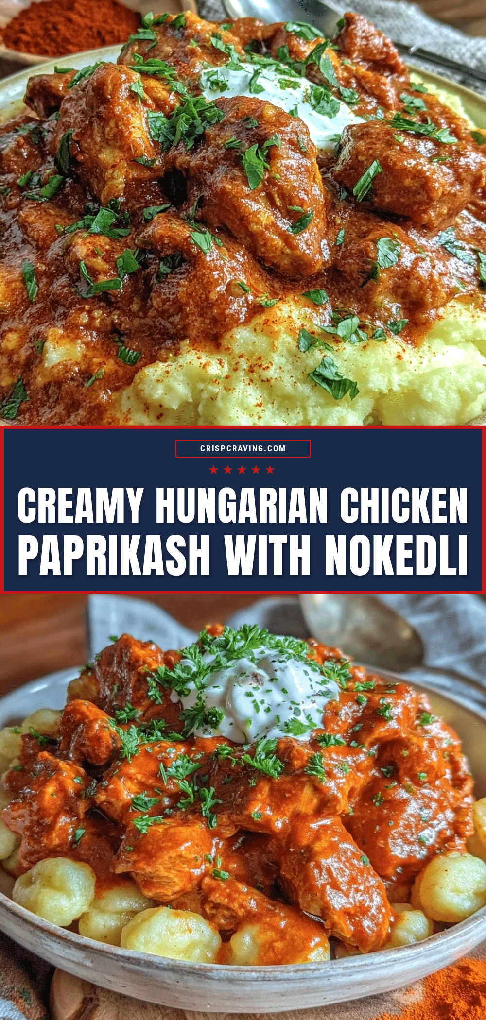 creamy Hungarian chicken paprikash recipe
