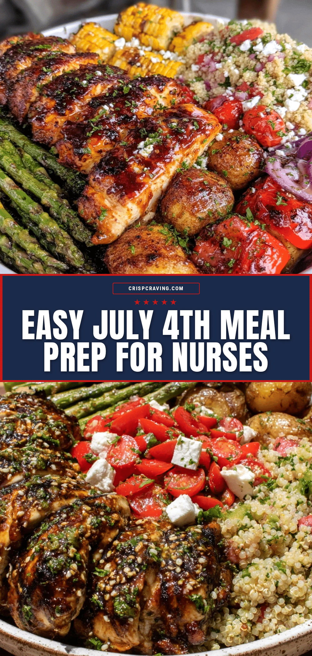 Easy July 4th Meal Prep for Nurses recipe