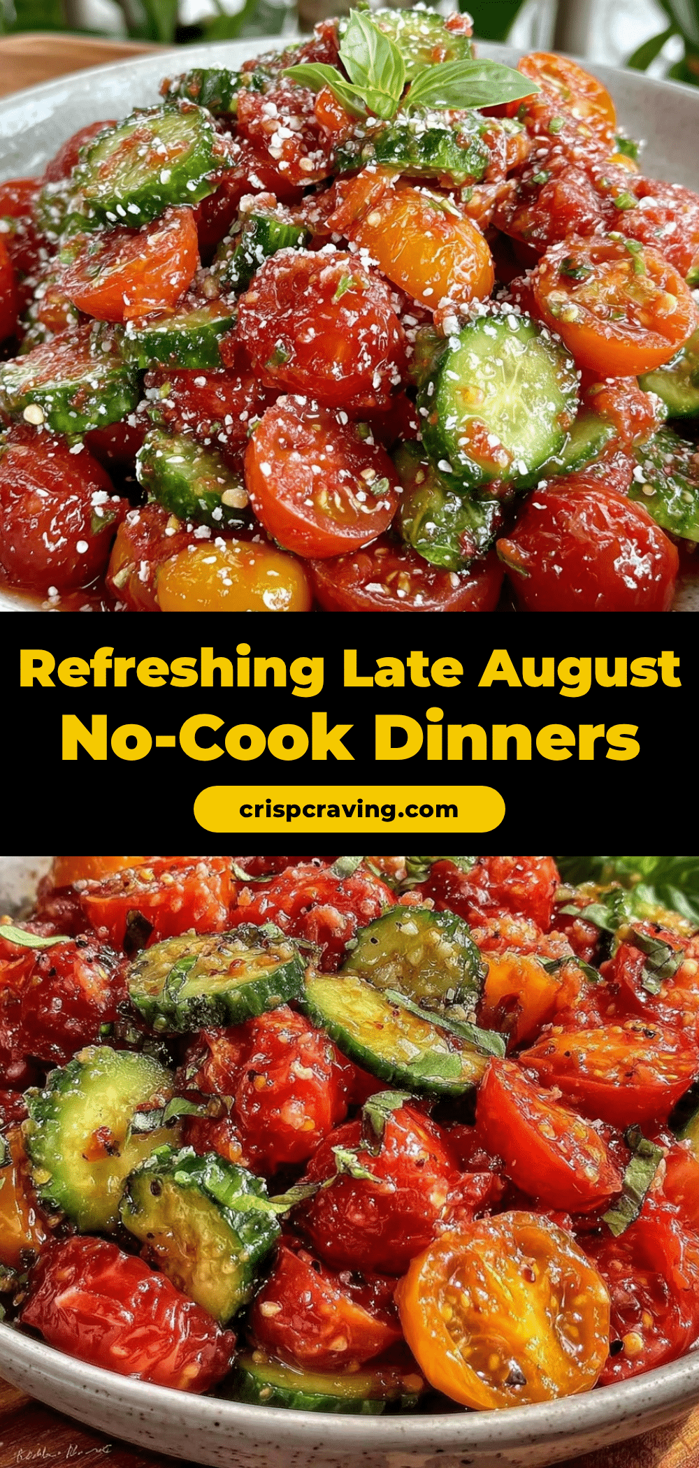 fresh late august no-cook dinners recipe