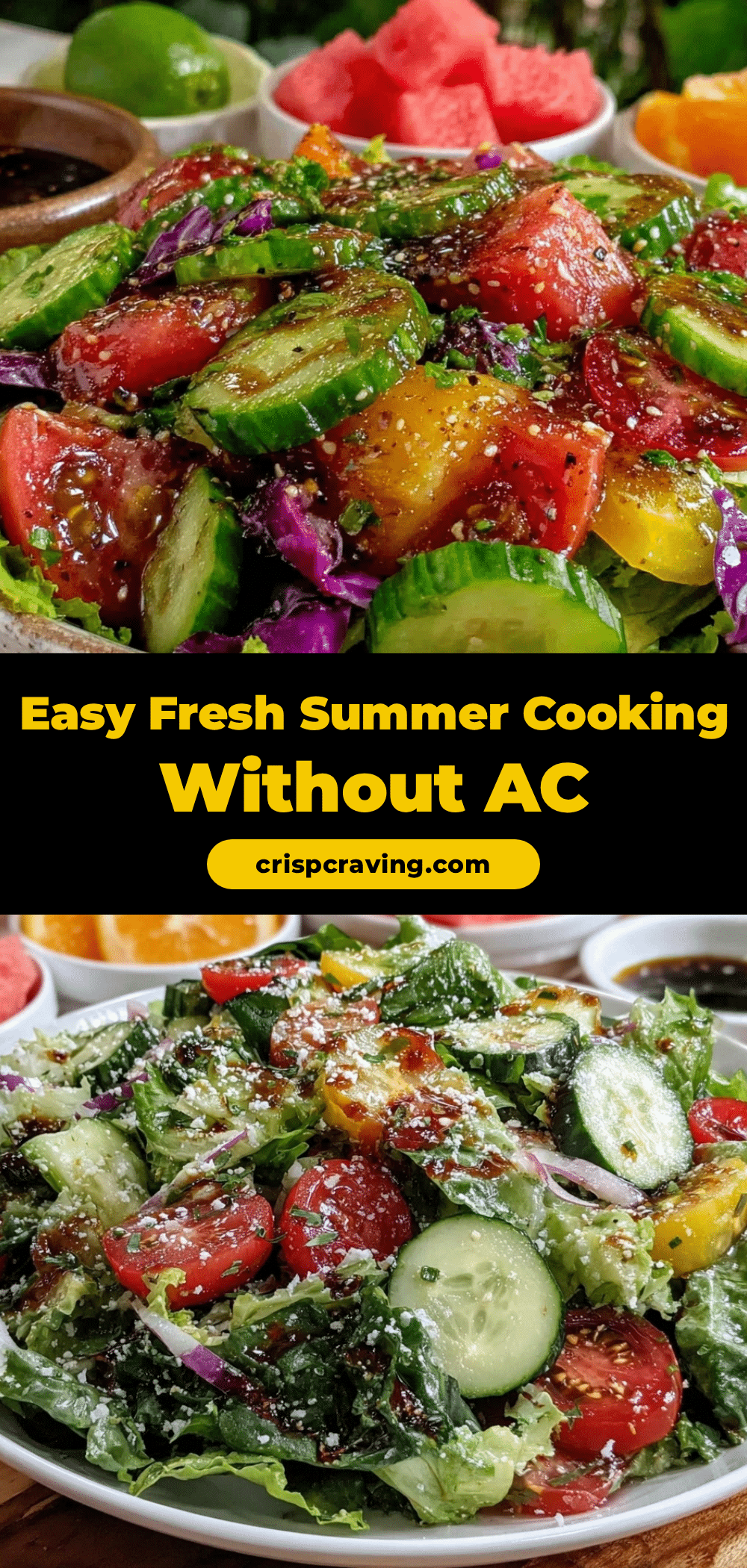 fresh summer cooking without AC recipe