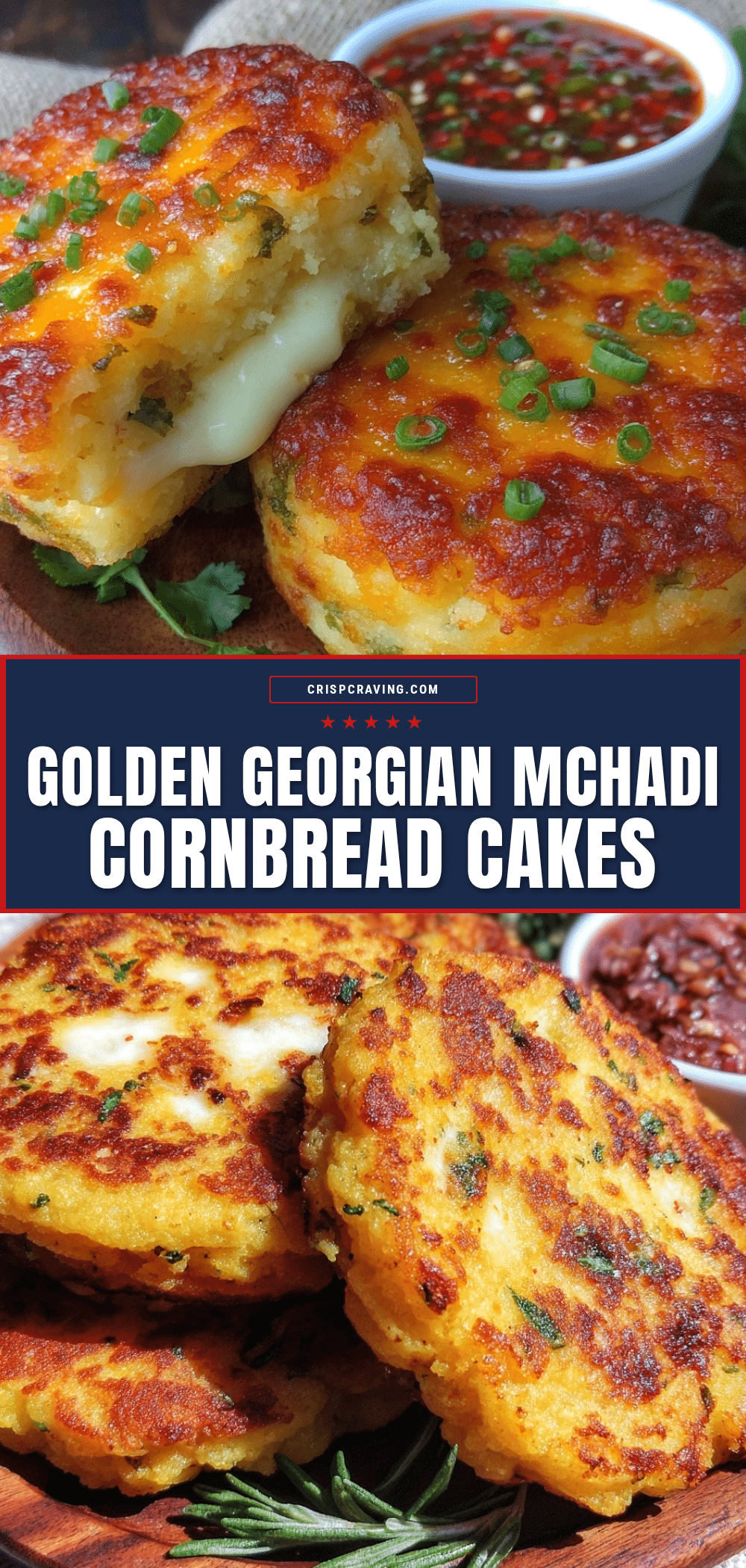 Georgian mchadi cornbread cakes recipe