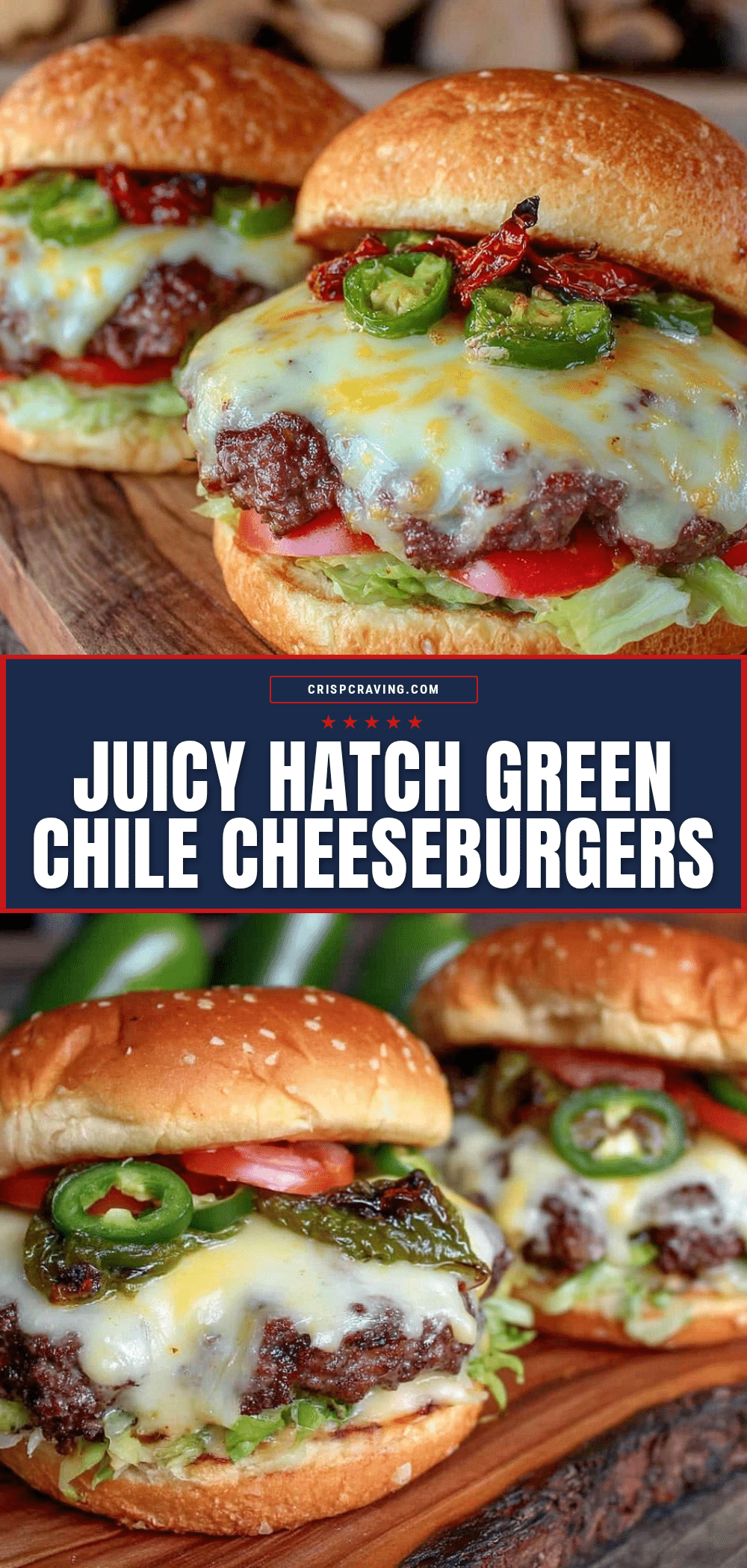 New Mexican Hatch Green Chile Cheeseburgers recipe