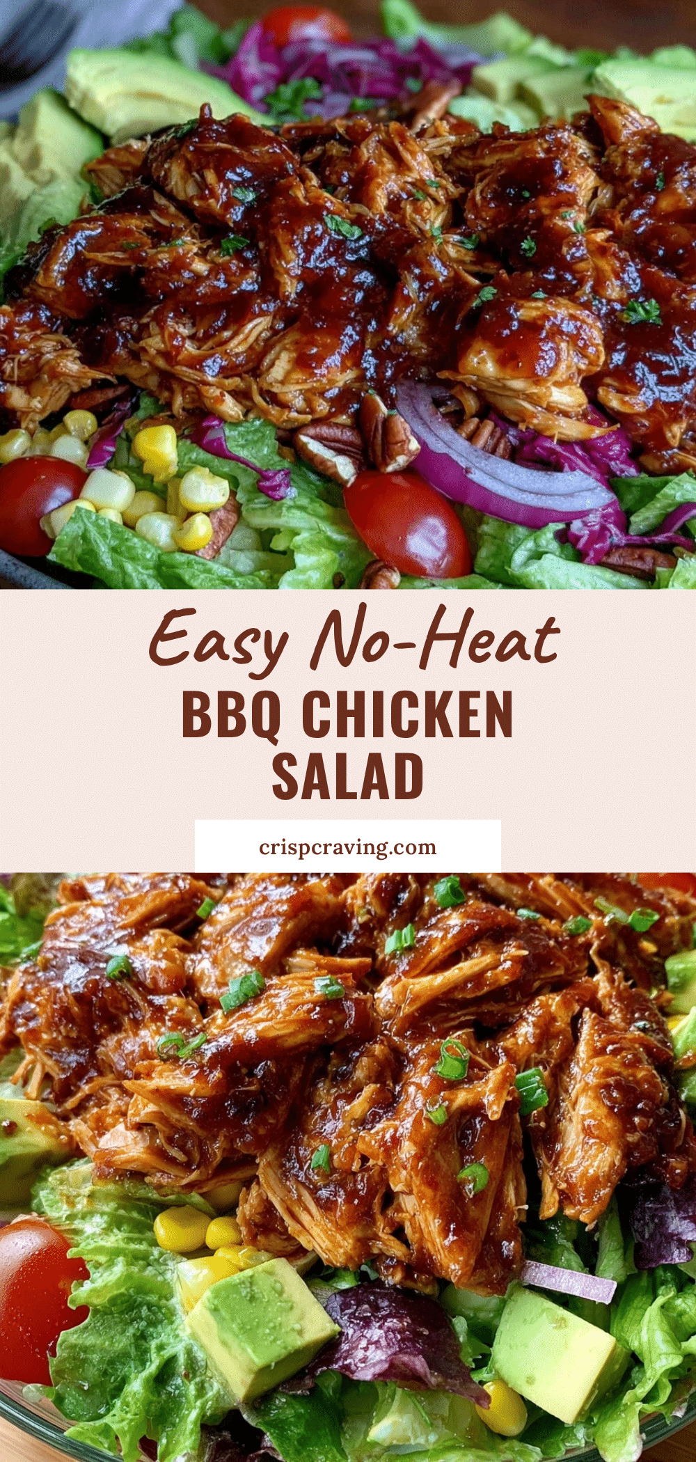 office desk lunch bbq chicken salad recipe