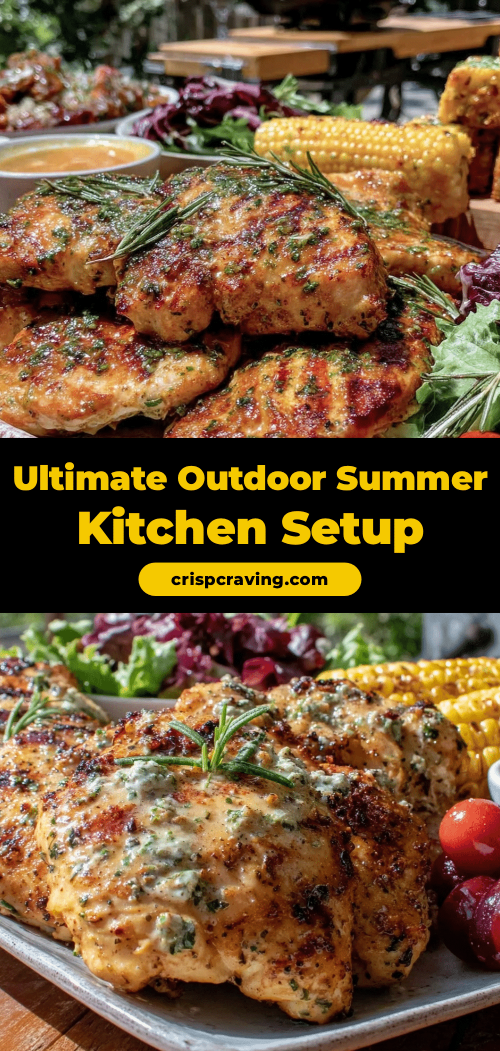 outdoor summer kitchen setup recipe