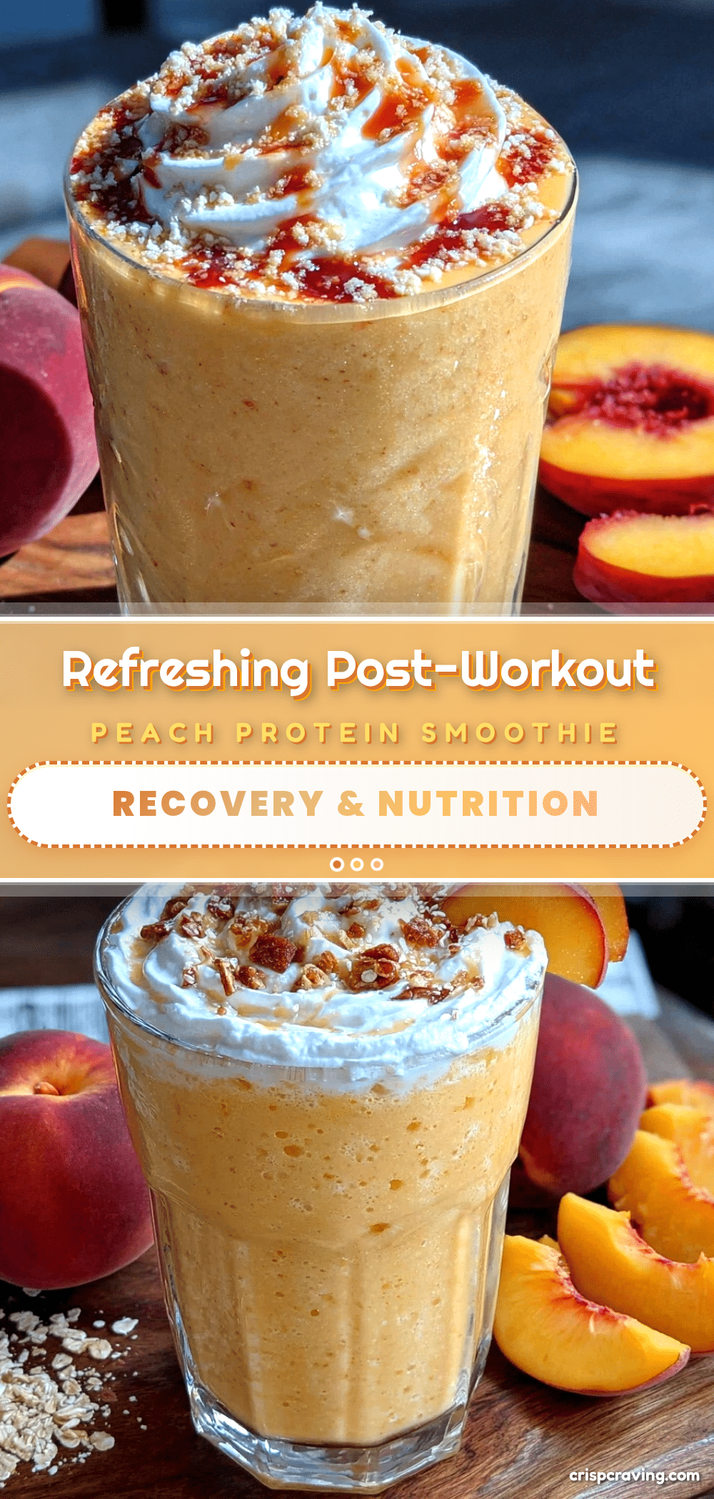 post-workout peach protein smoothie recipe