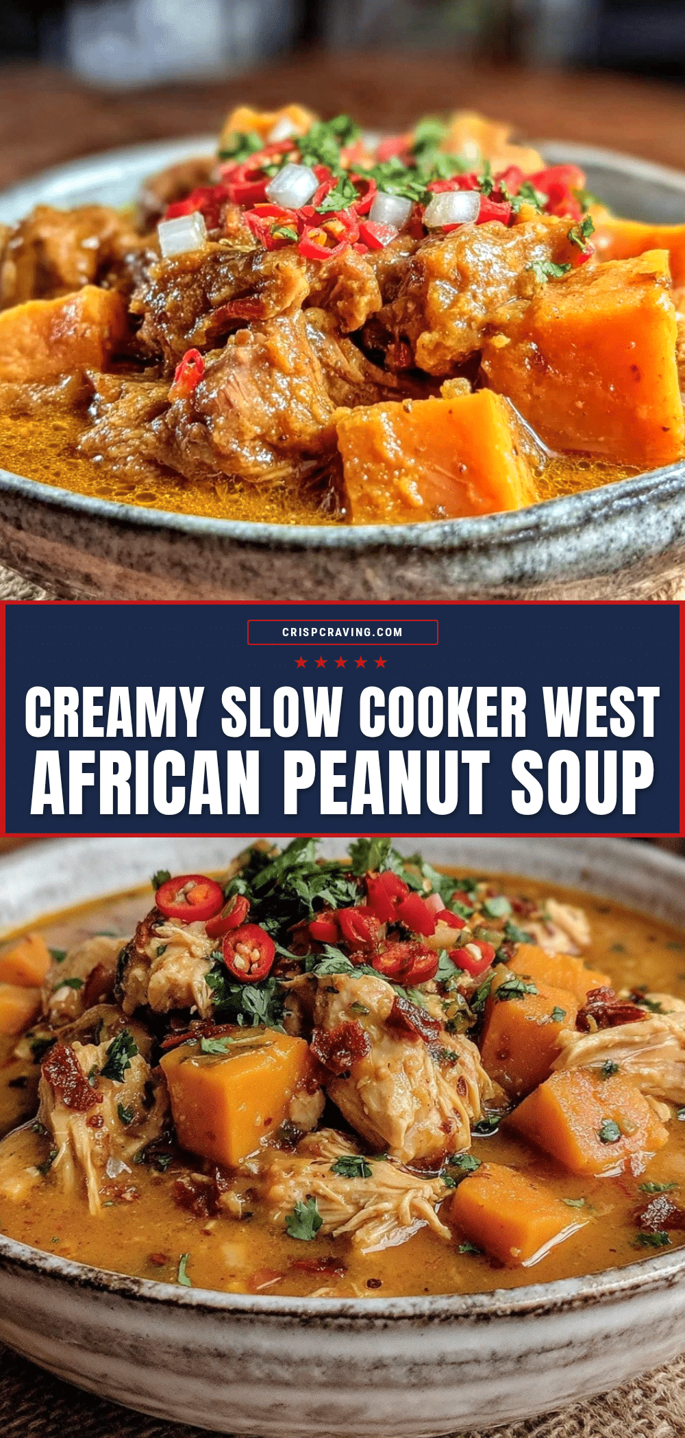 slow cooker west african peanut soup recipe