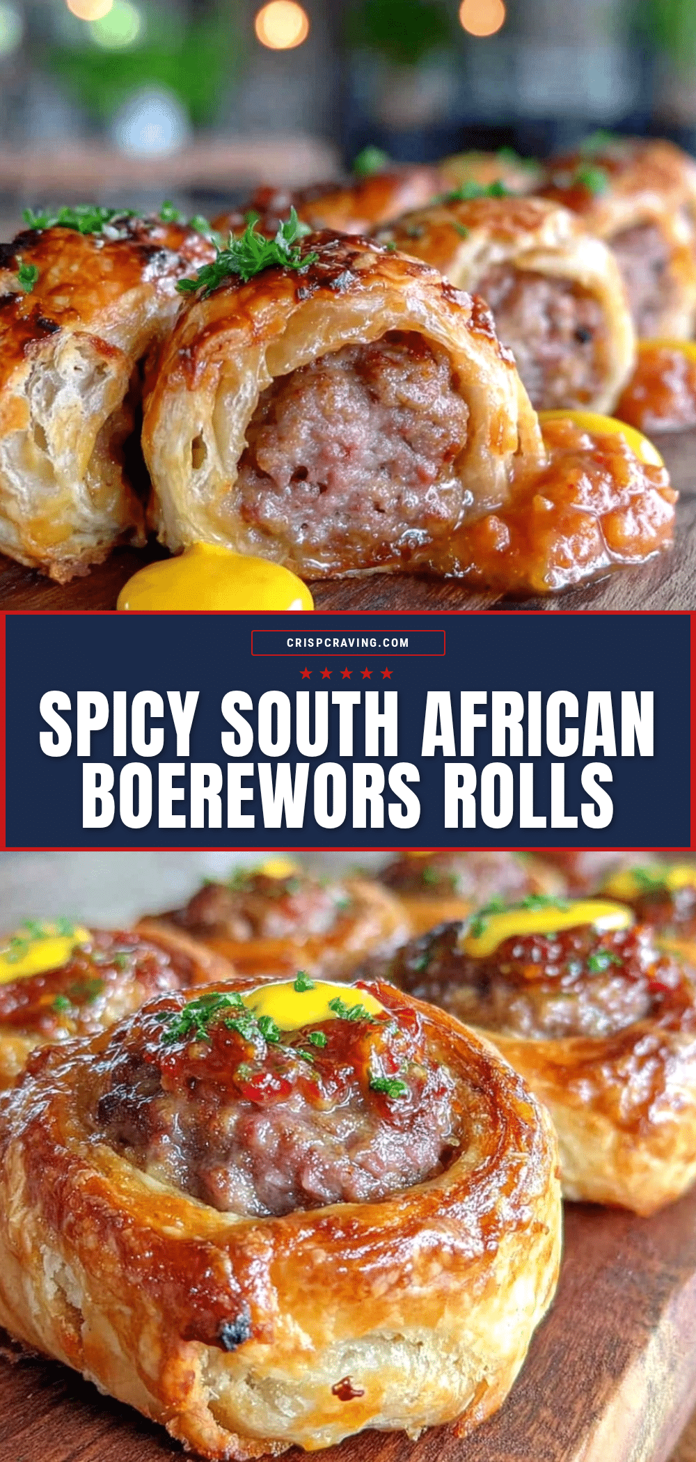 South African braai boerewors sausage rolls recipe