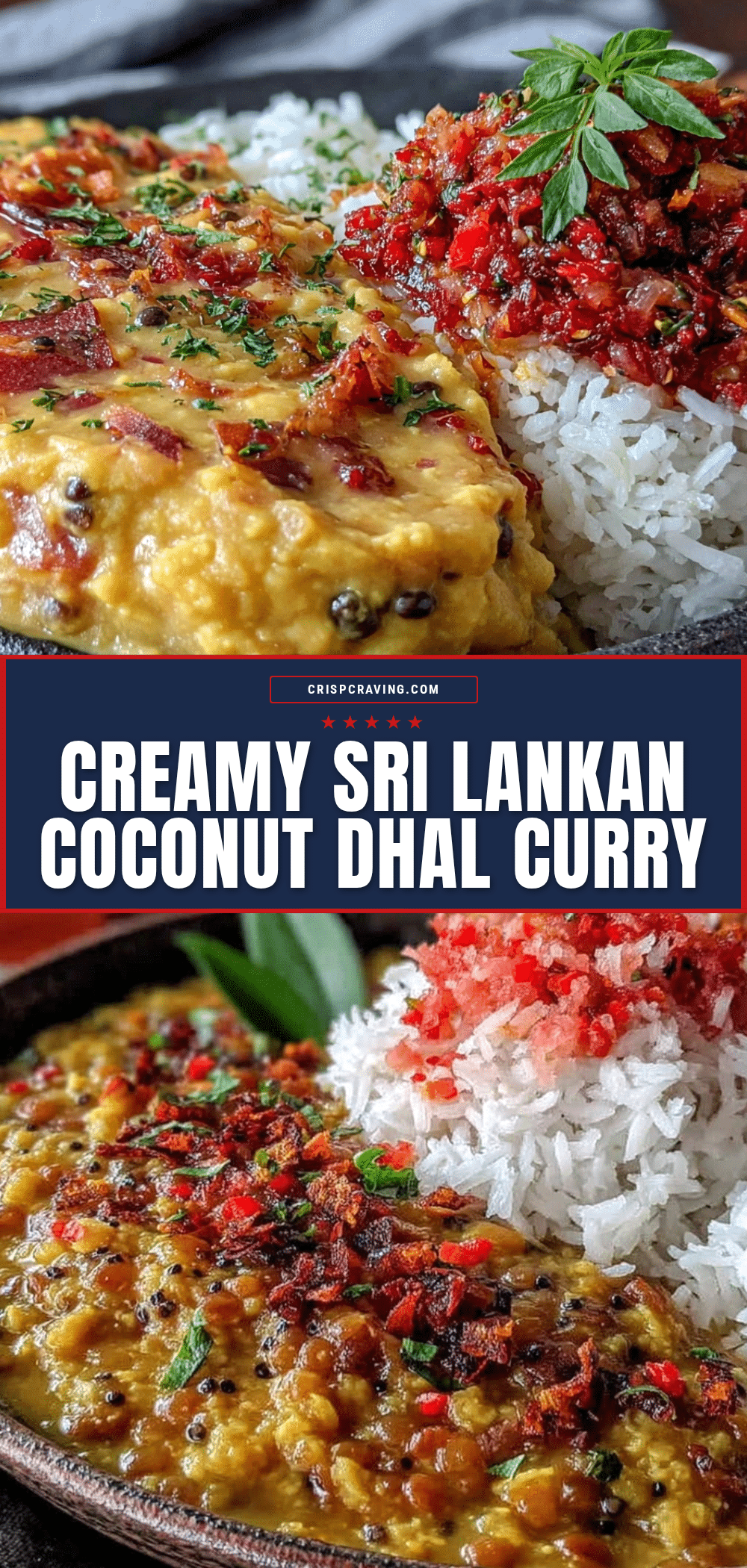 Sri Lankan coconut milk dhal curry recipe