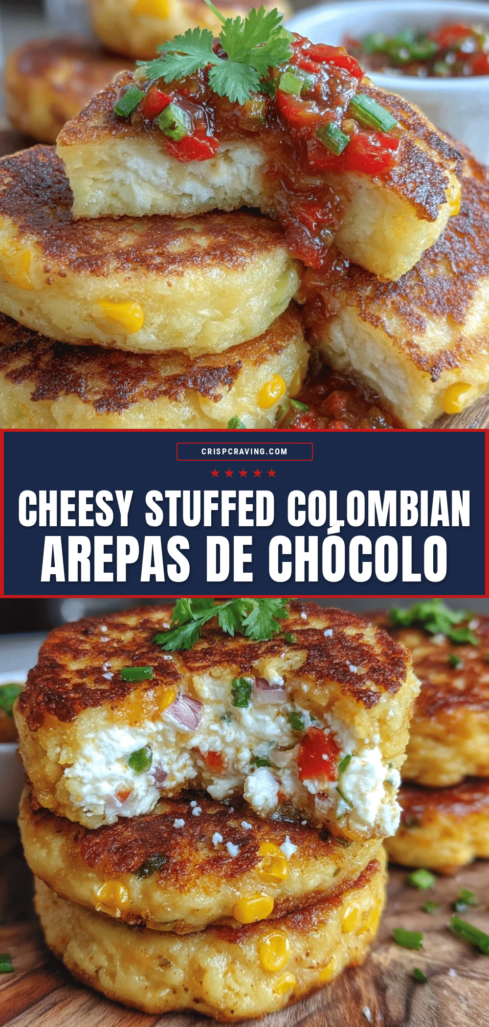 stuffed colombian arepas de chócolo recipe