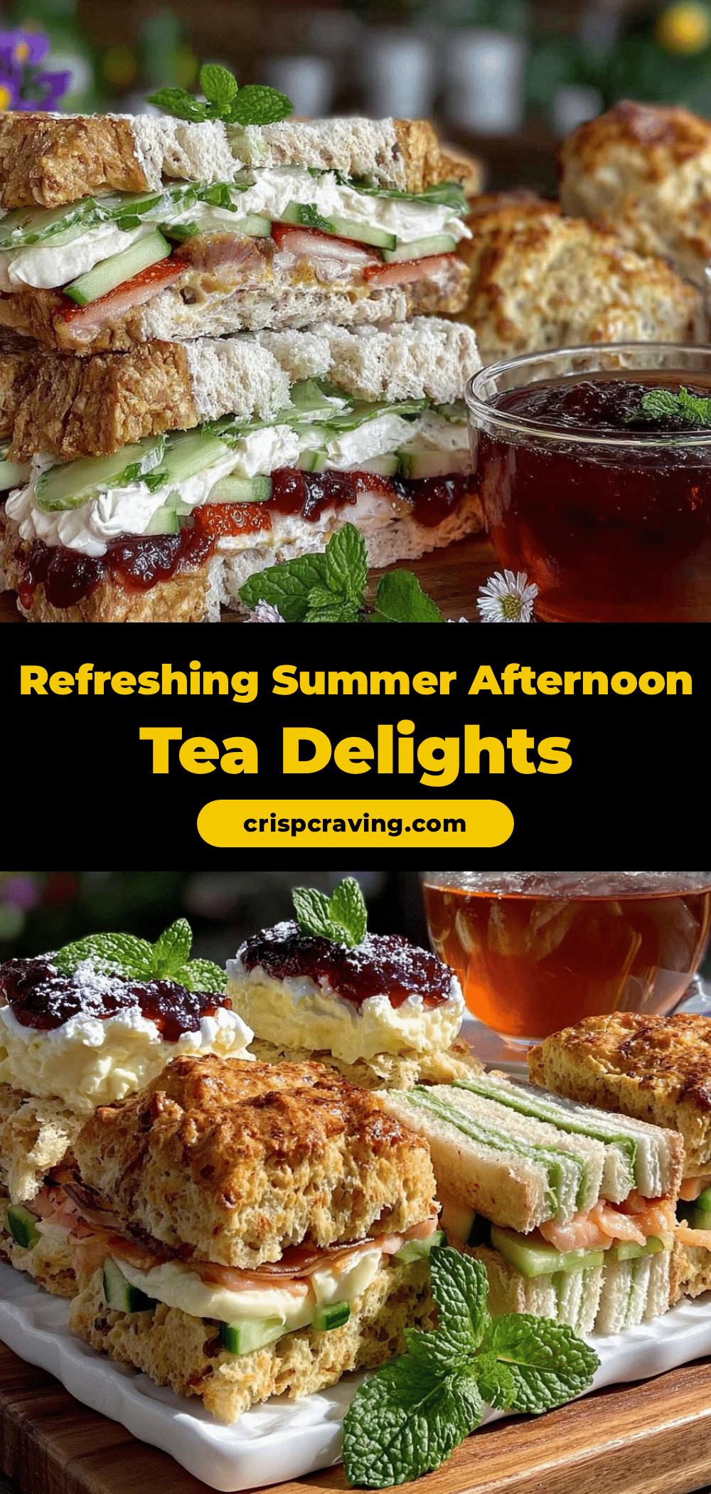 summer afternoon tea menu recipe