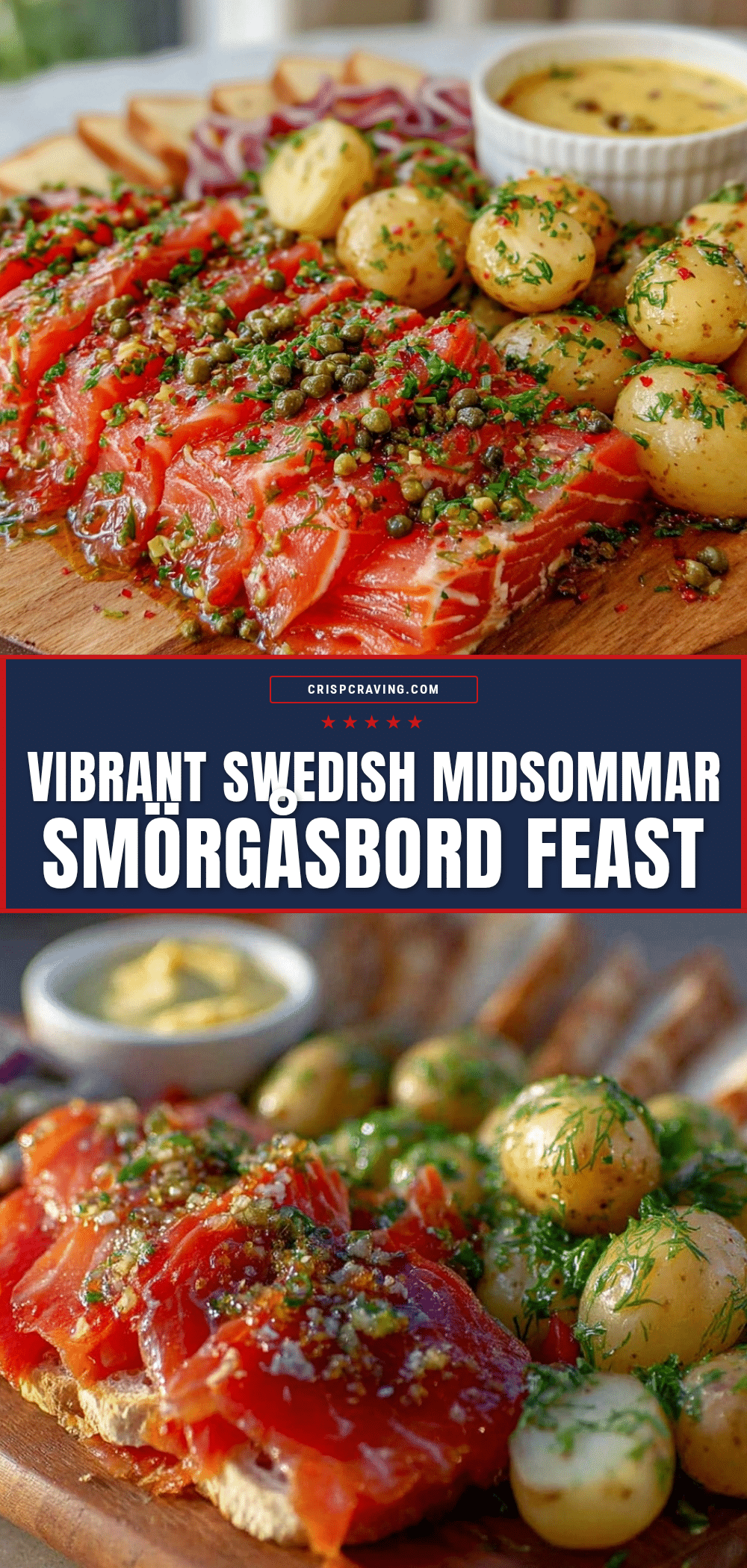Swedish Midsommar Smörgåsbord Board recipe
