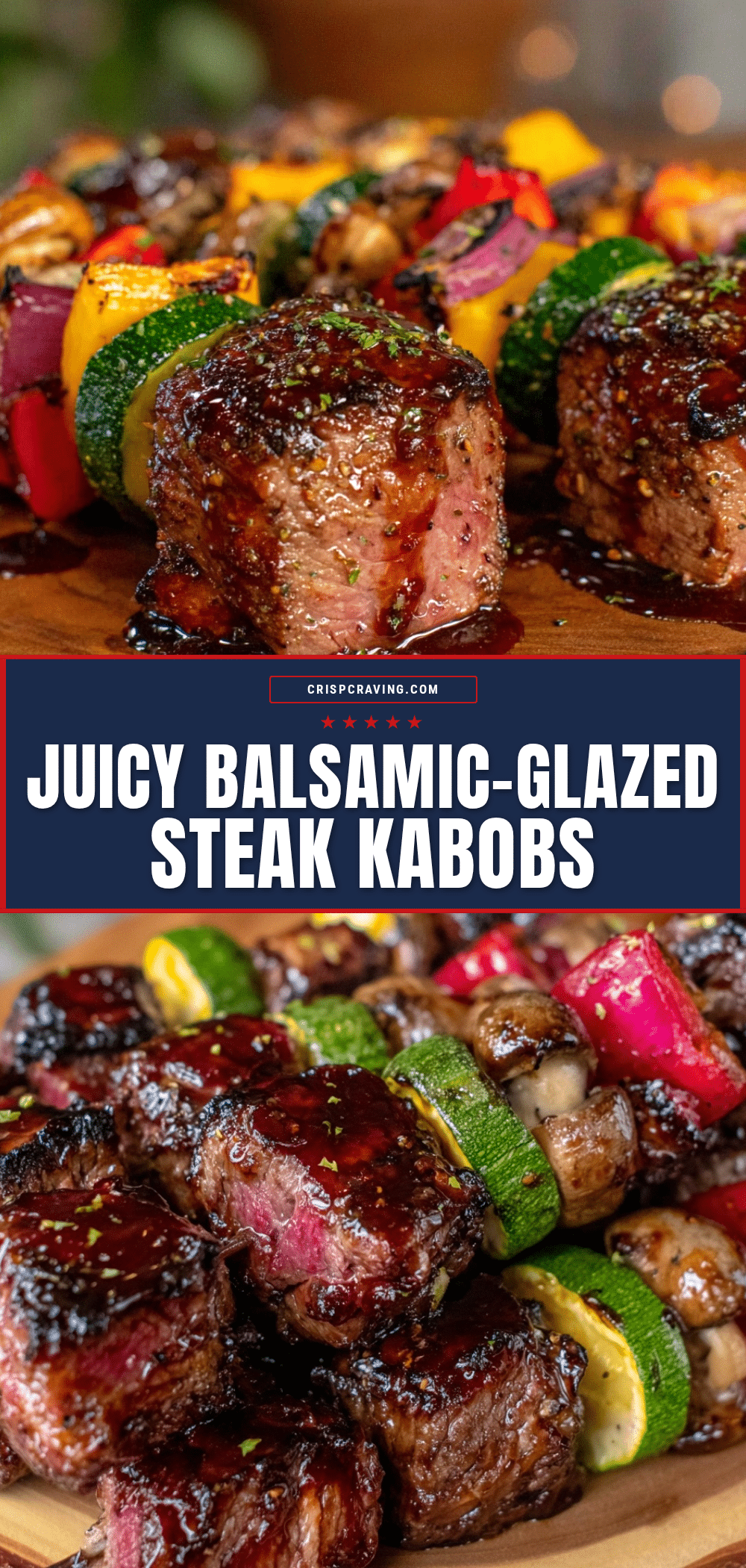 balsamic-glazed steak kabobs recipe