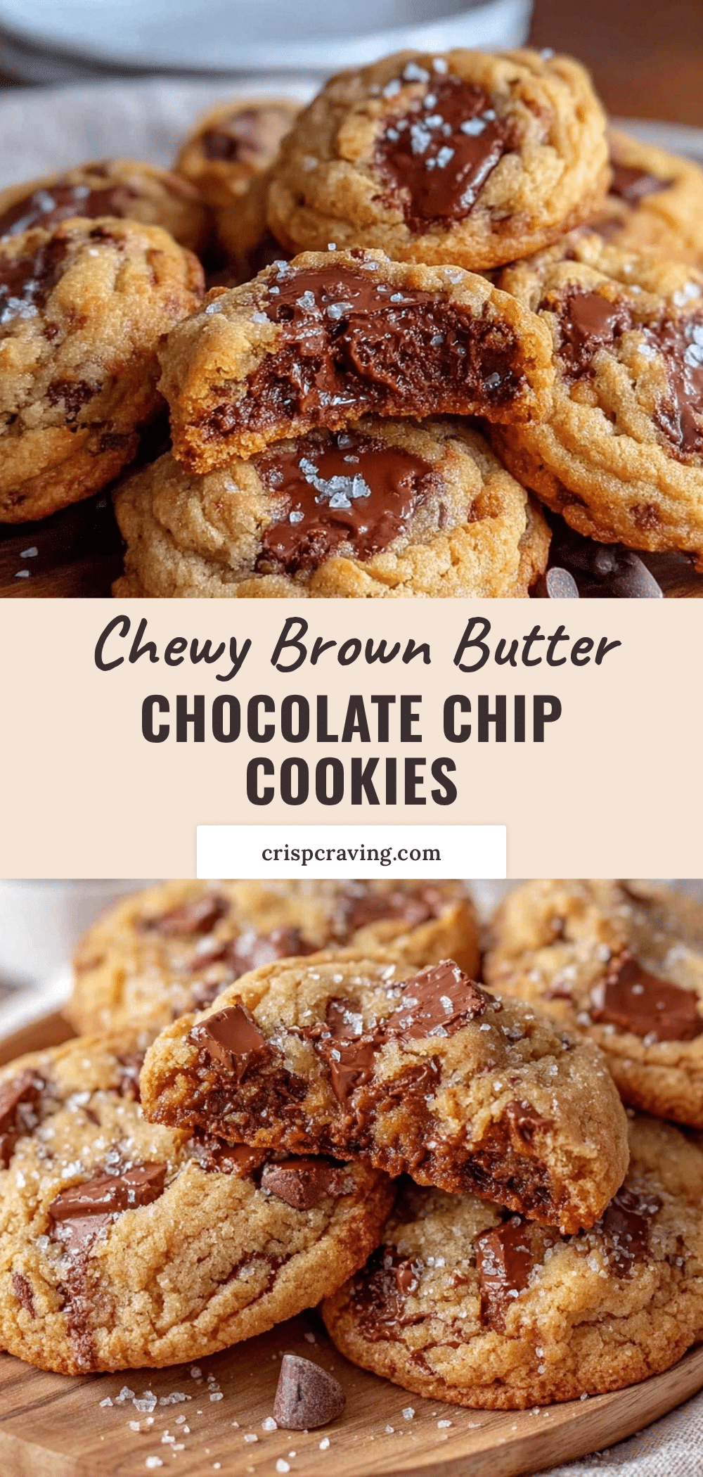 chewy brown butter chocolate chip cookies recipe