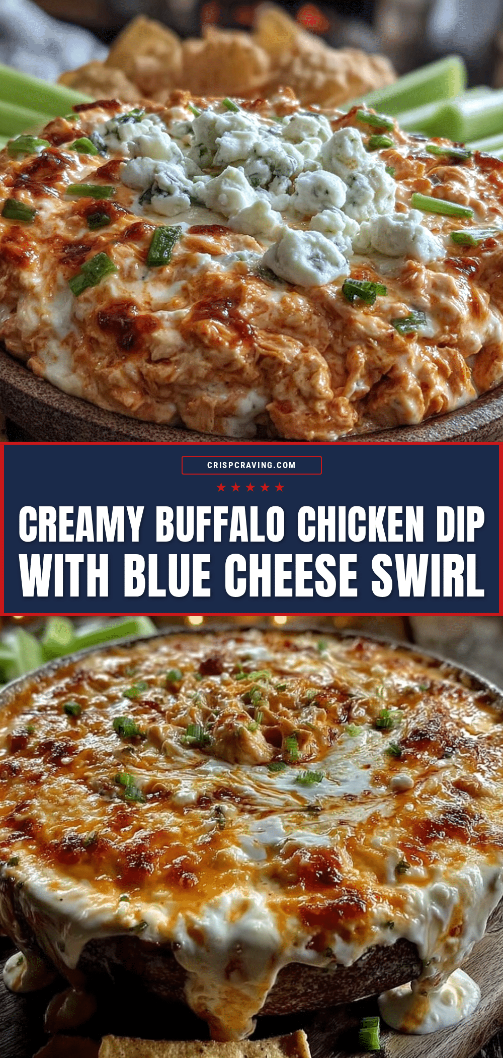 creamy buffalo chicken dip recipe