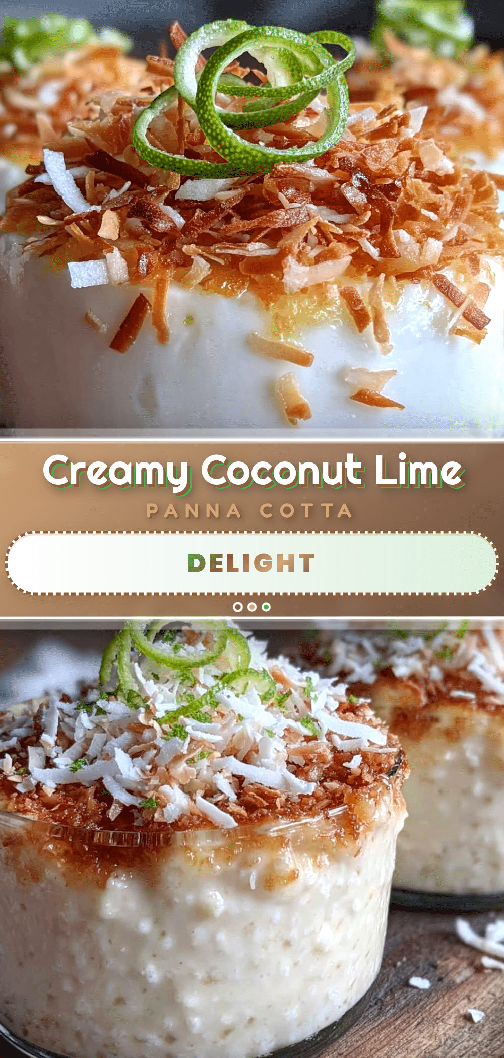 creamy coconut lime panna cotta recipe