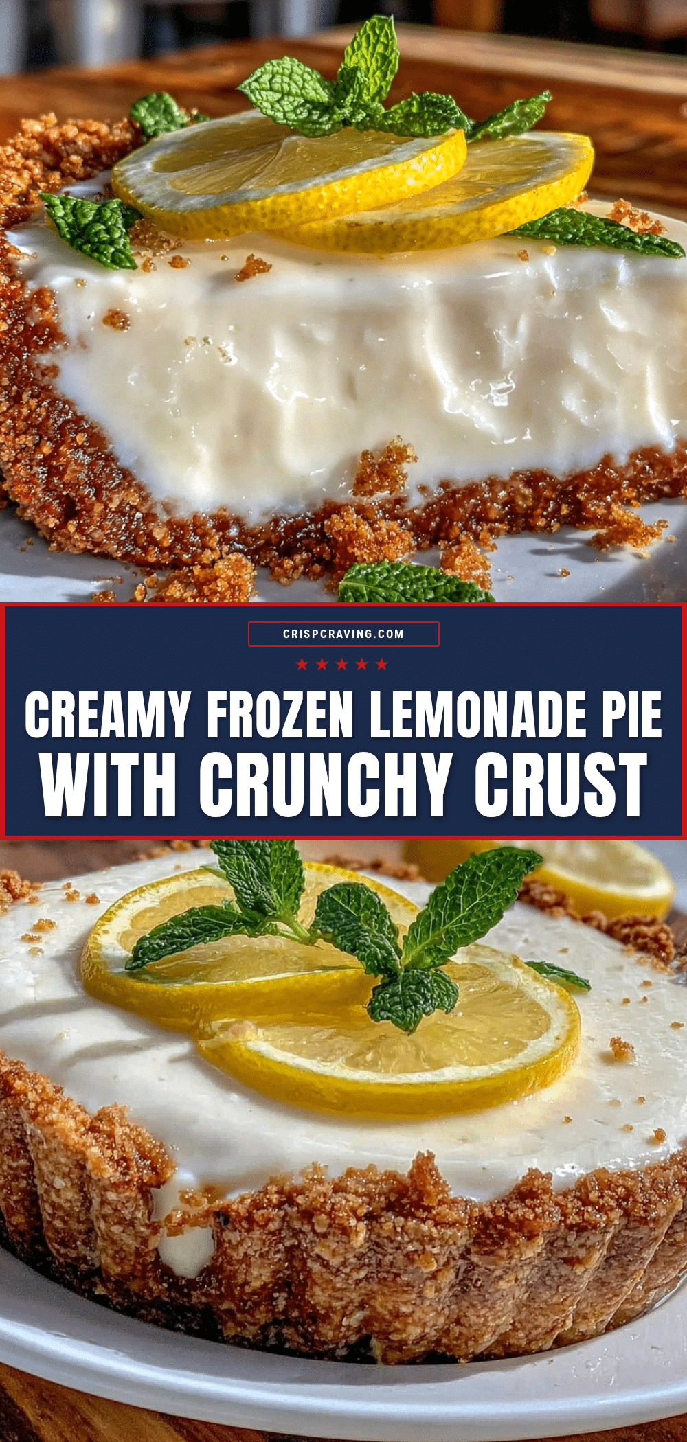 creamy frozen lemonade pie recipe