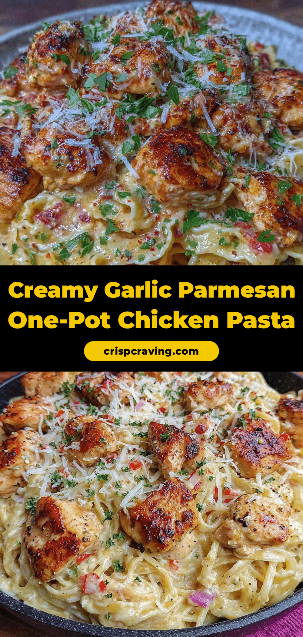 creamy garlic parmesan chicken pasta recipe