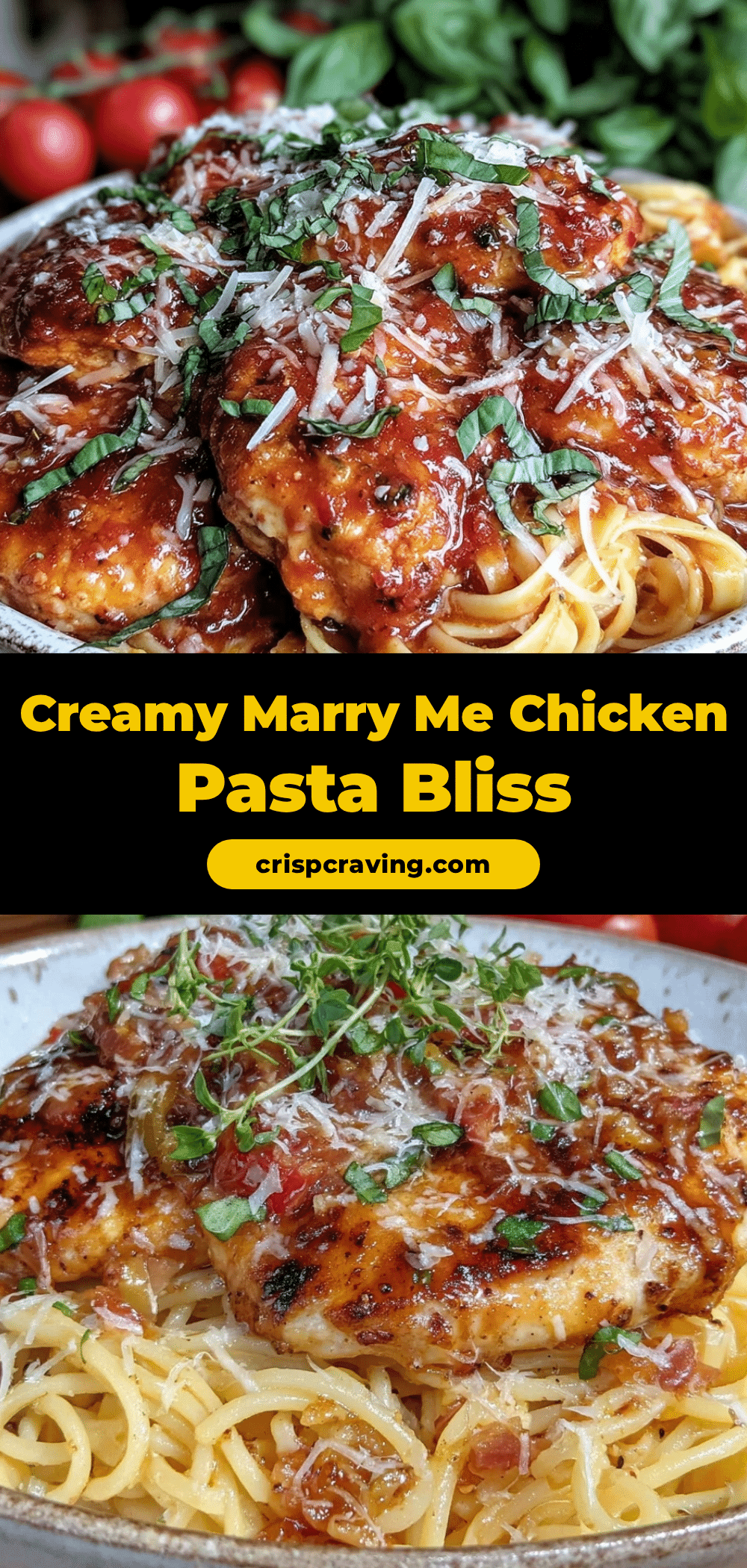 creamy marry me chicken pasta recipe