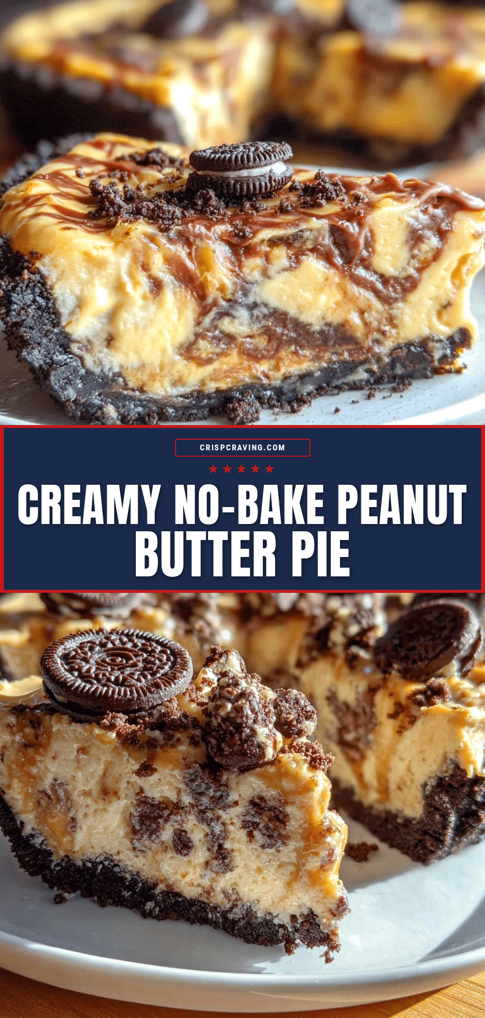 creamy no-bake peanut butter pie recipe