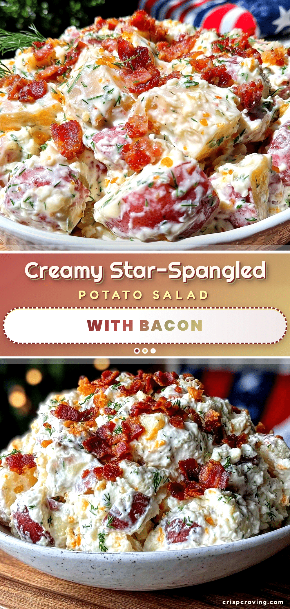creamy star-spangled potato salad recipe