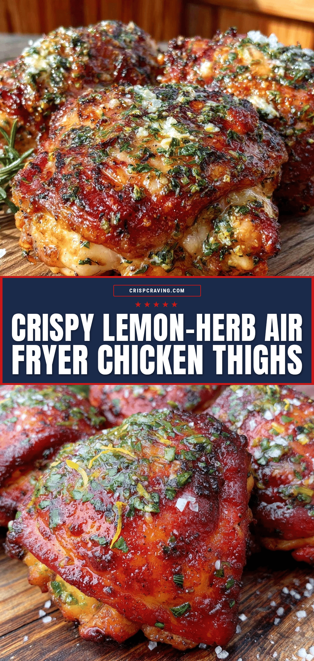 crispy air fryer chicken thighs recipe