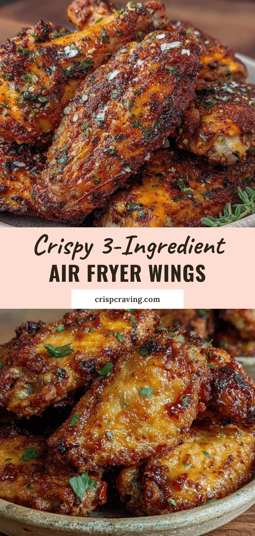 crispy air fryer chicken wings recipe
