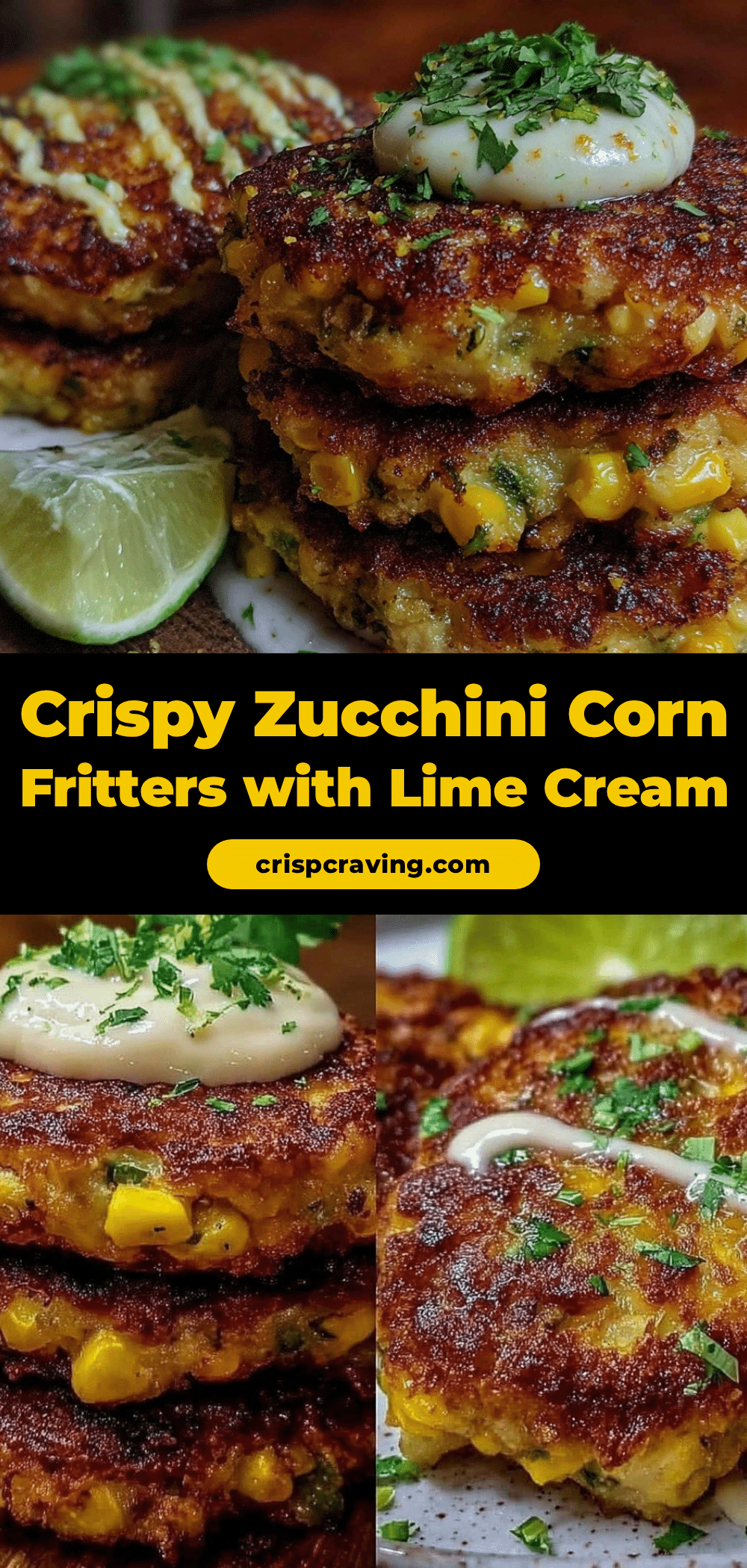 crispy zucchini corn fritters recipe