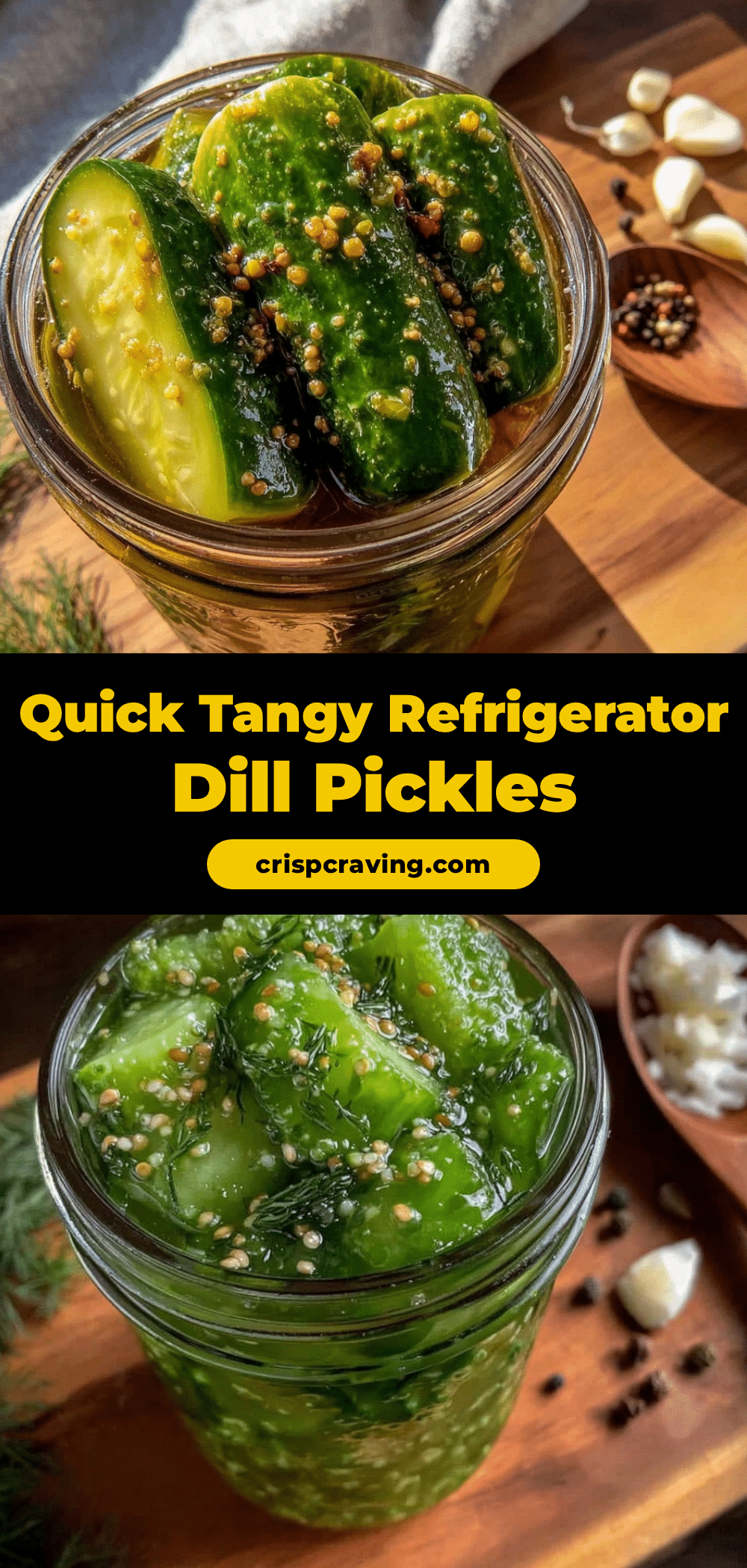 easy quick refrigerator dill pickles recipe