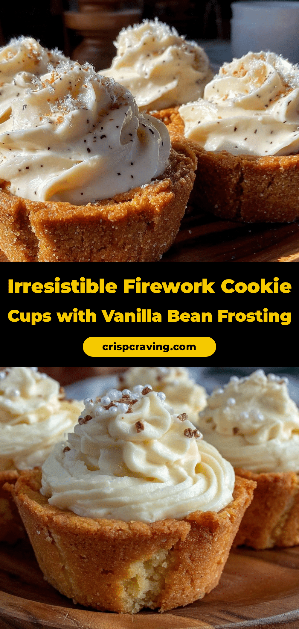 firework cookie cups recipe