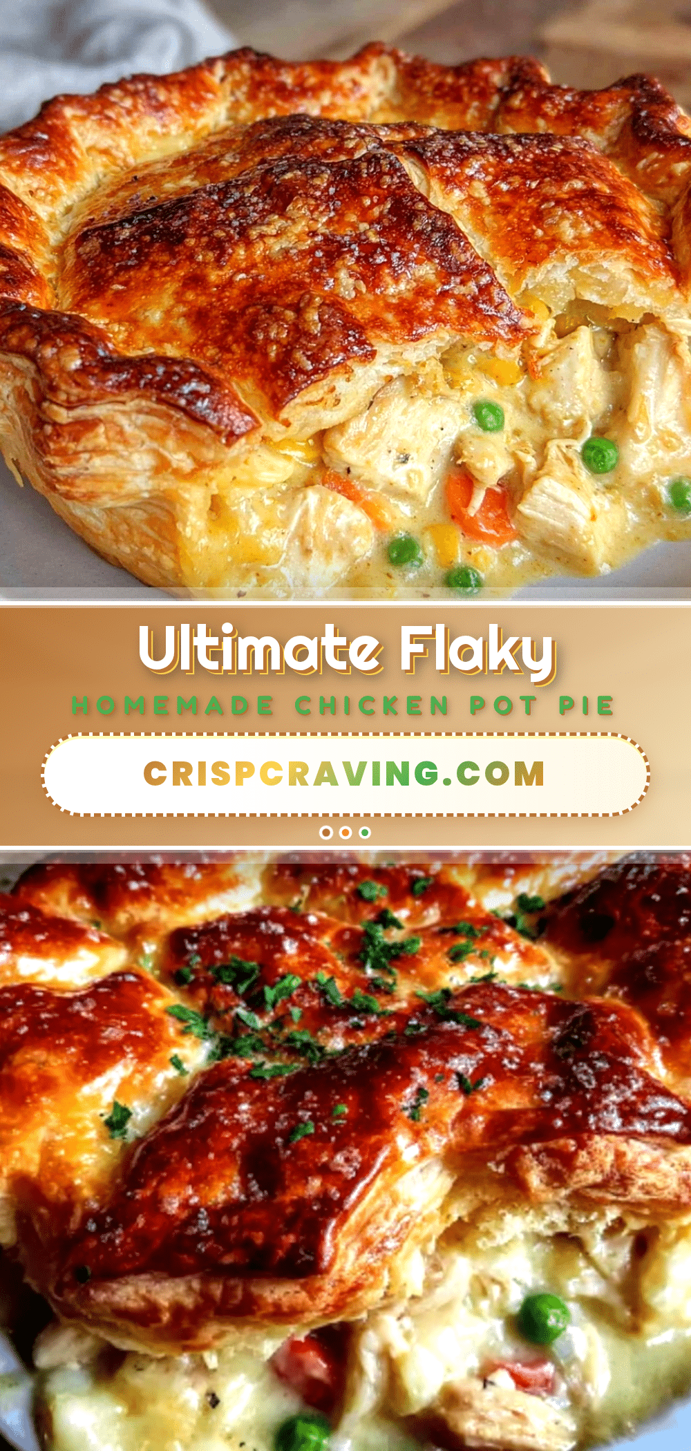 flaky homemade chicken pot pie recipe