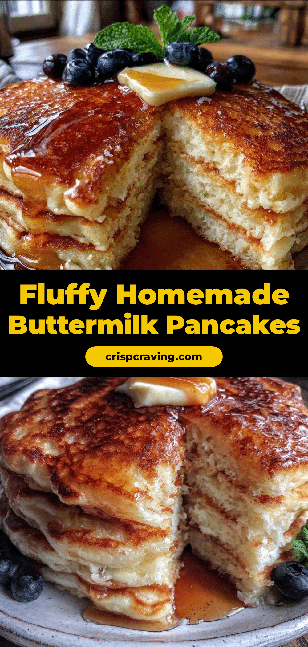 fluffy buttermilk pancakes recipe