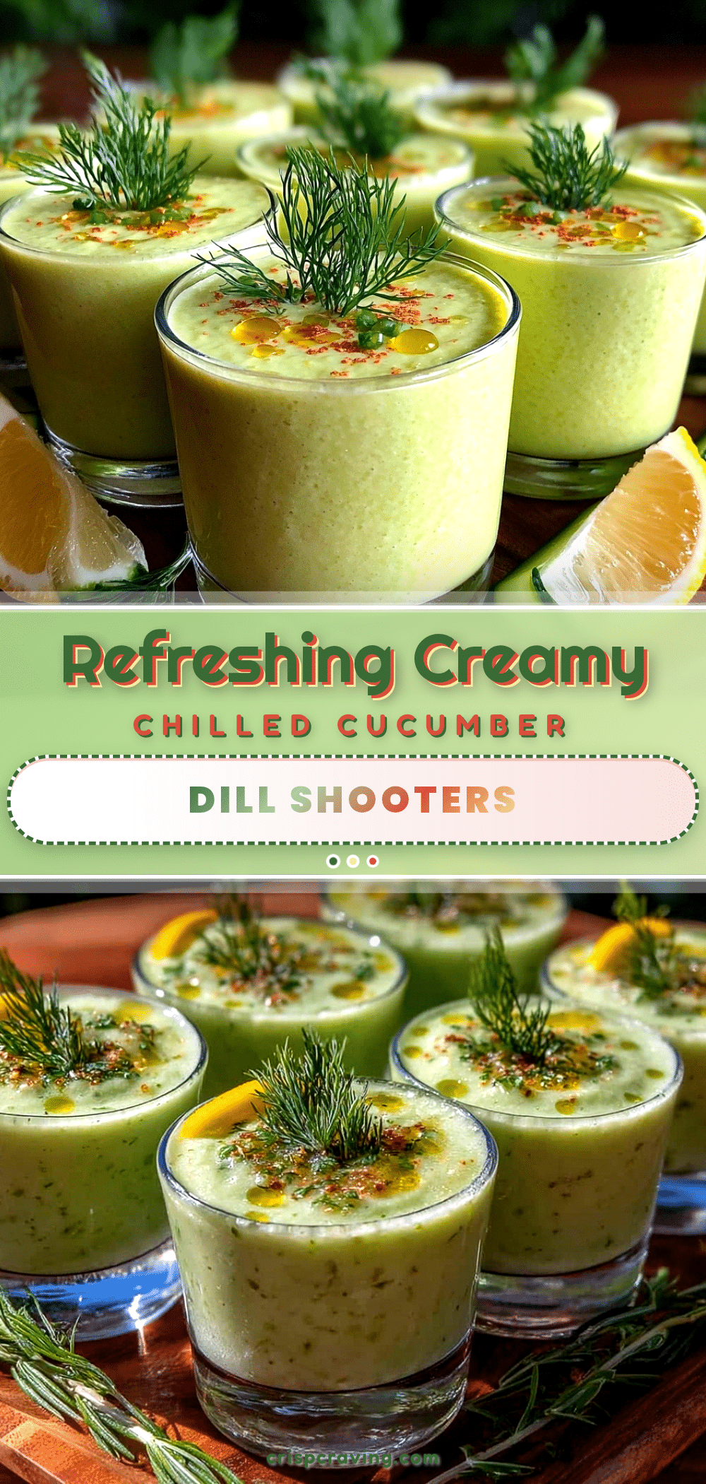 fresh chilled cucumber soup shooters recipe