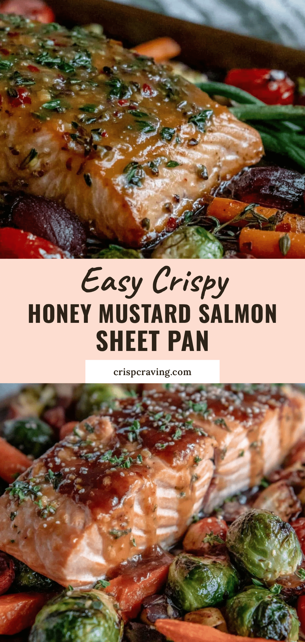 honey mustard salmon sheet pan dinner recipe