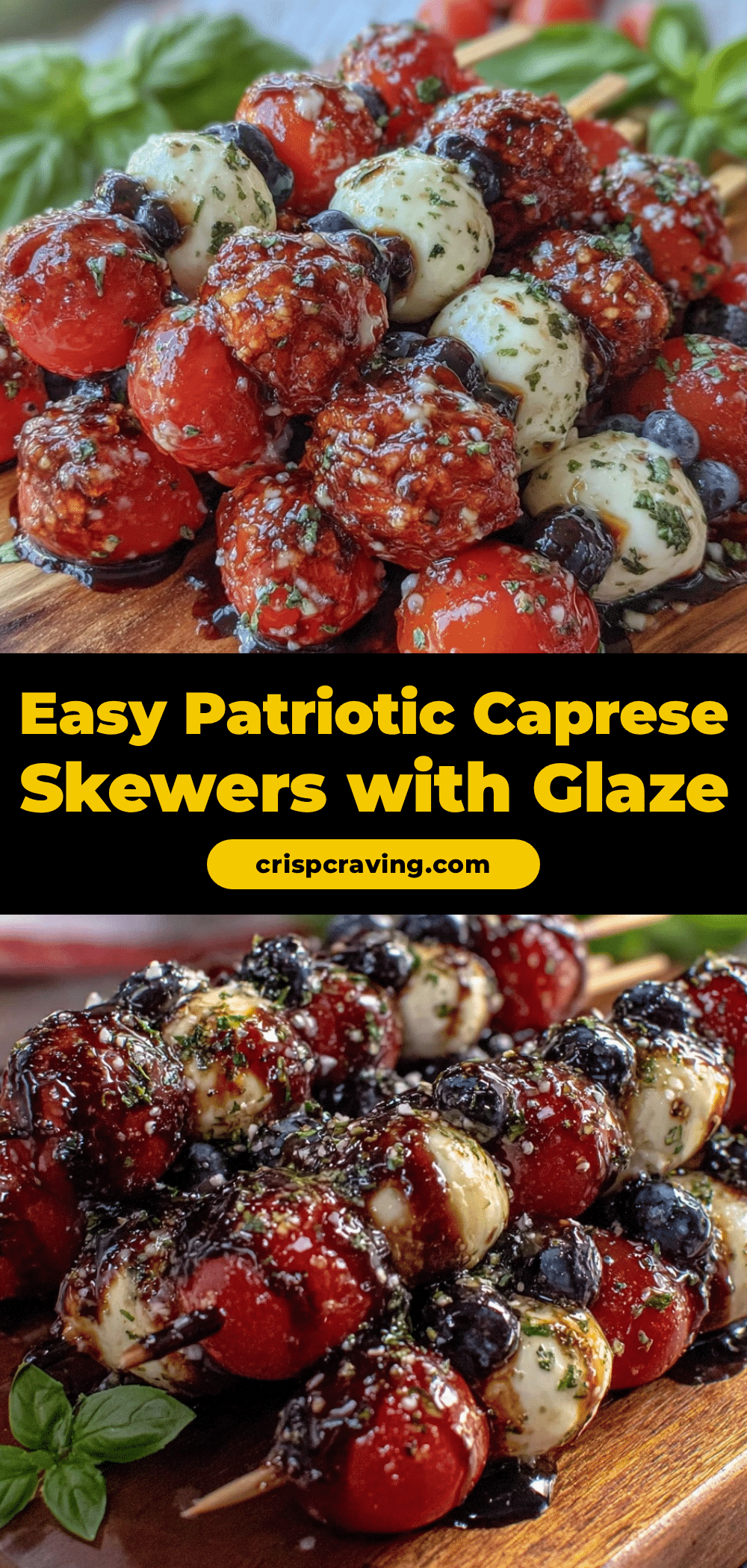 patriotic Caprese skewers recipe