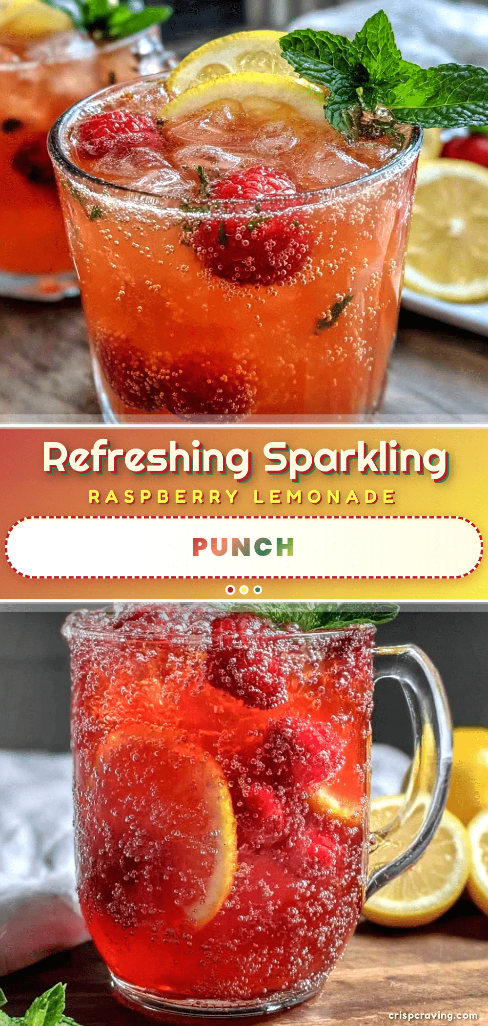 sparkling raspberry lemonade punch recipe