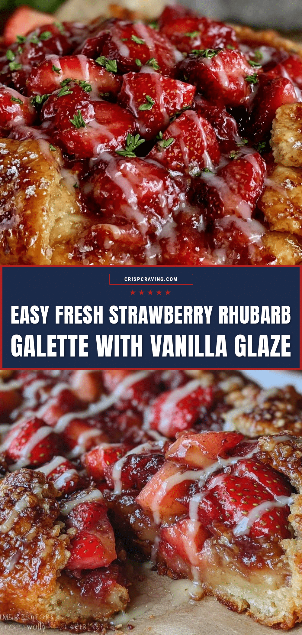 strawberry rhubarb galette recipe