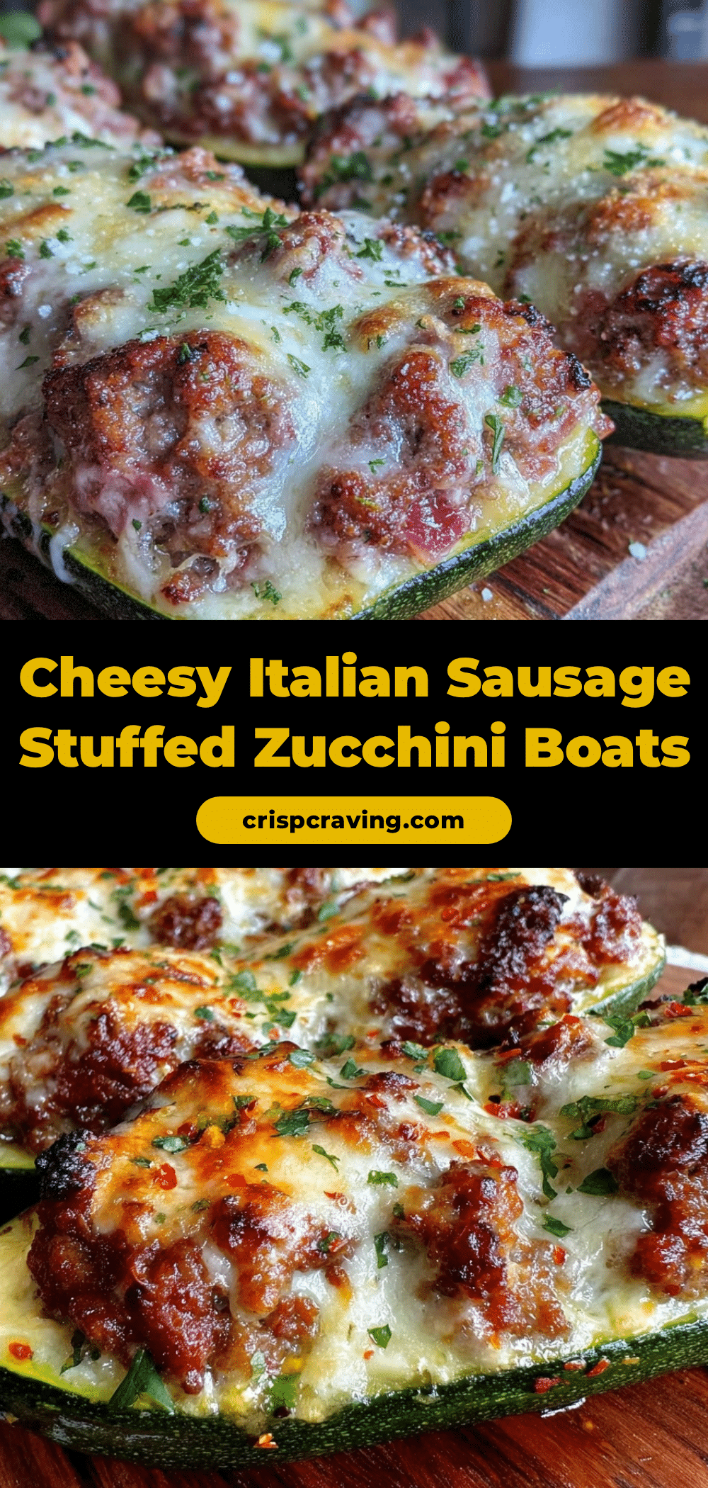 stuffed zucchini boats recipe