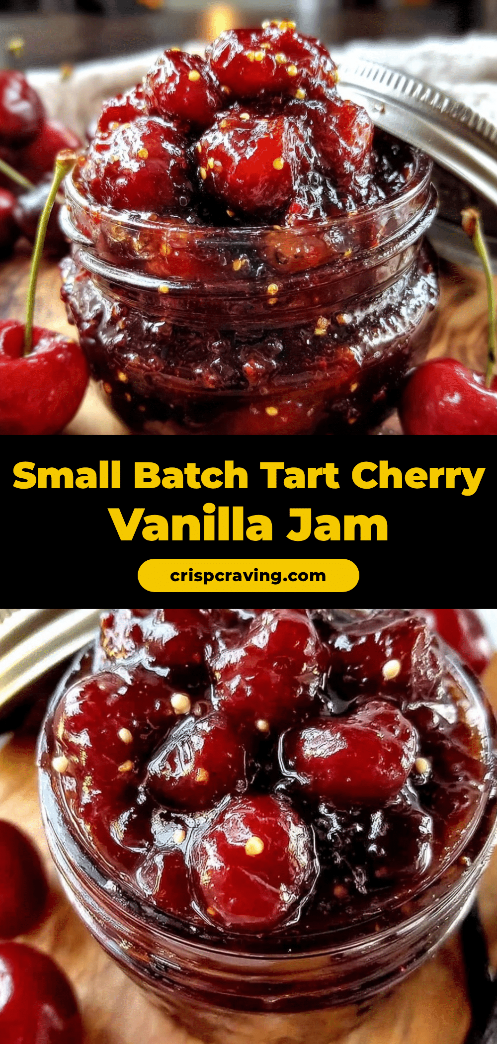 tart cherry vanilla bean jam recipe