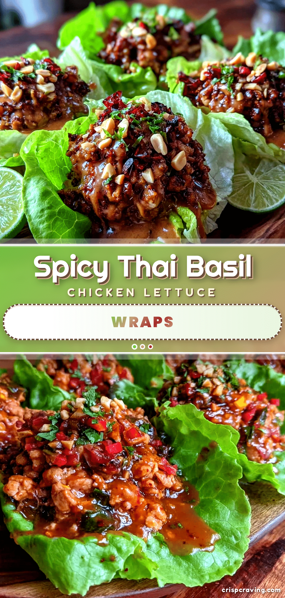 thai basil chicken lettuce wraps recipe