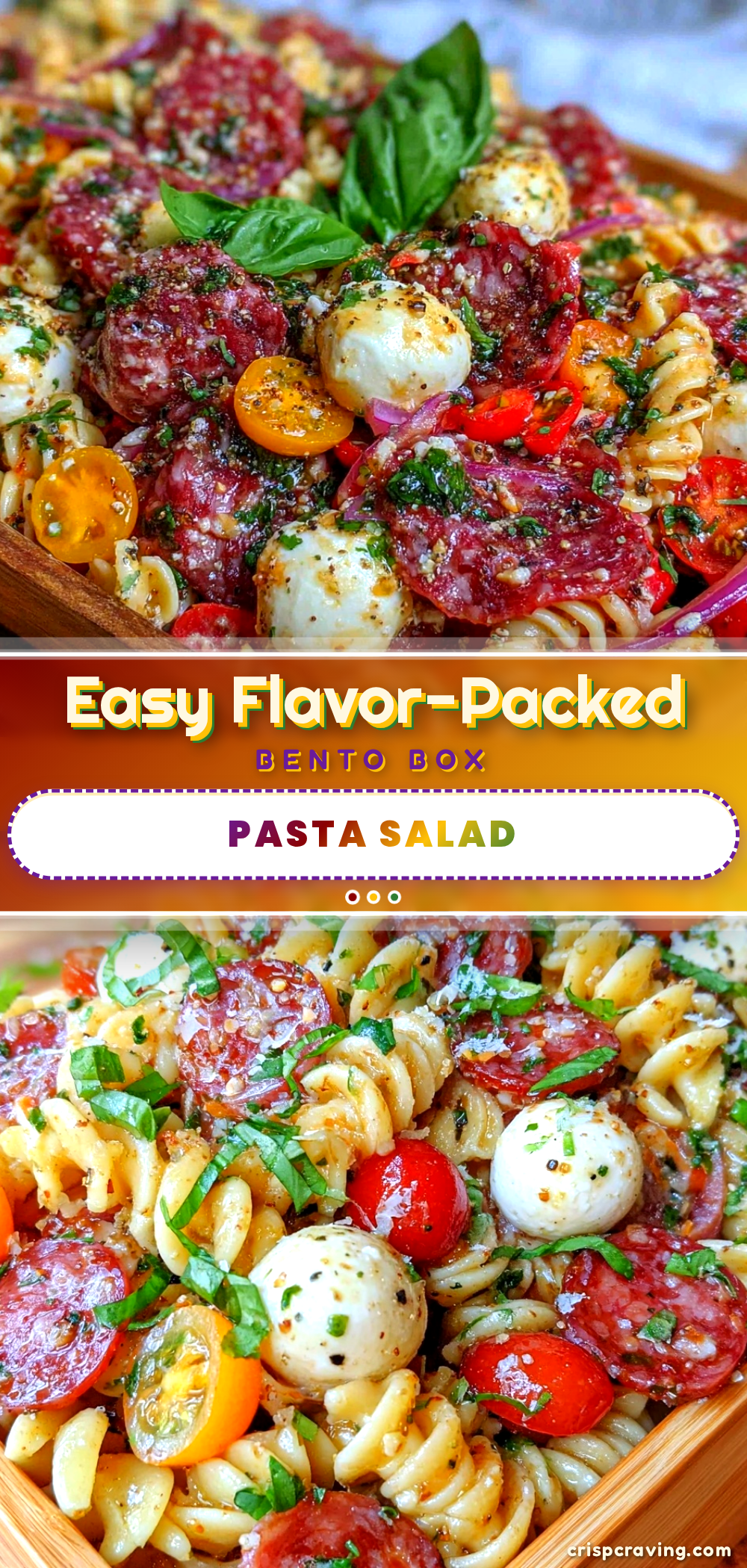 bento box pasta salad recipe