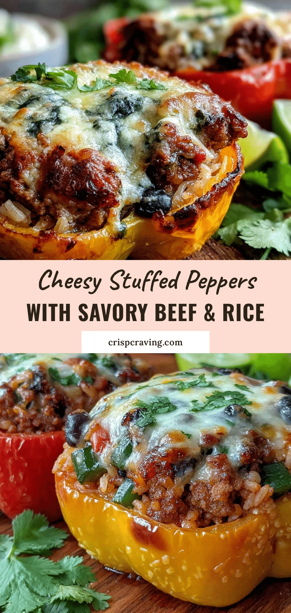 cheesy stuffed bell peppers recipe