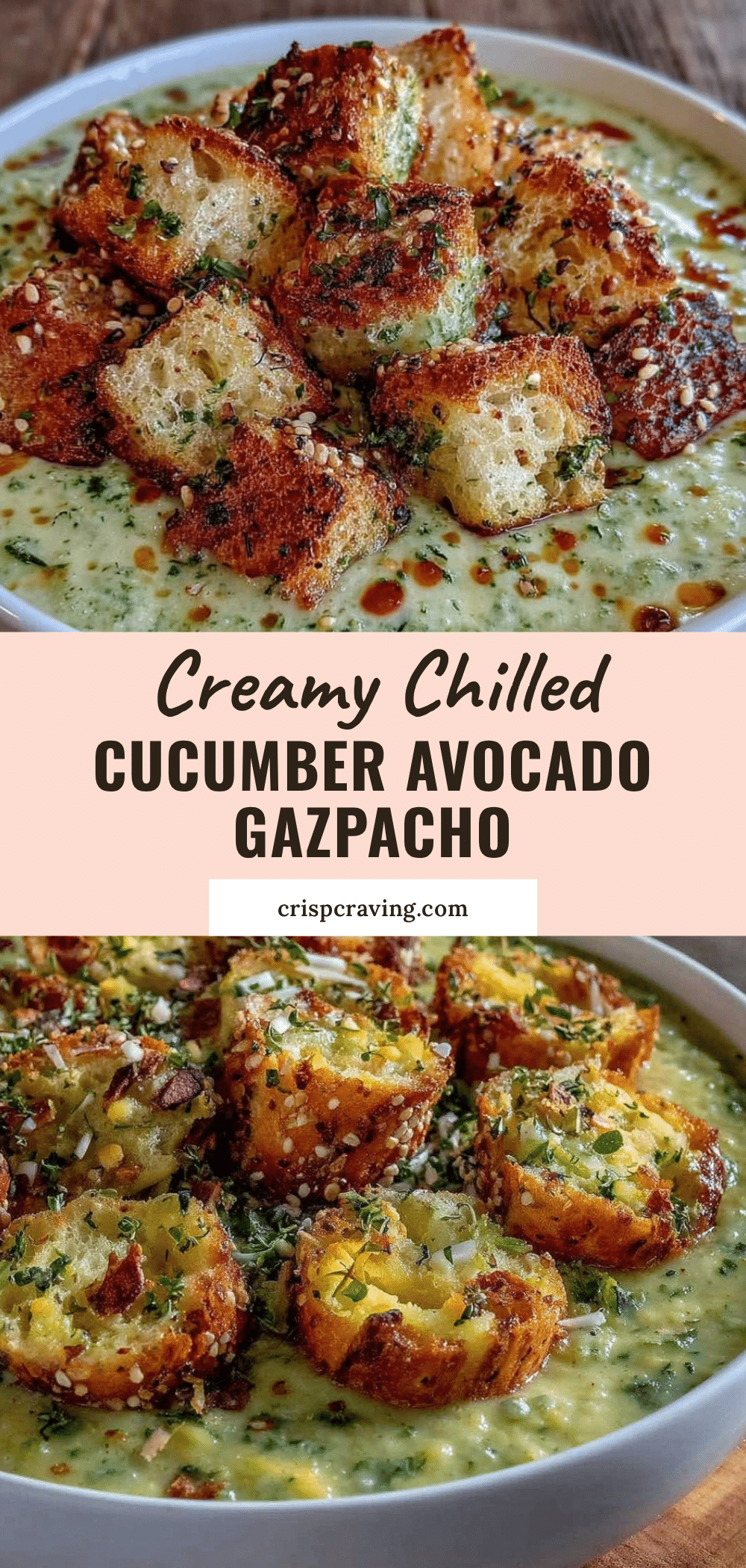 creamy chilled cucumber avocado gazpacho recipe