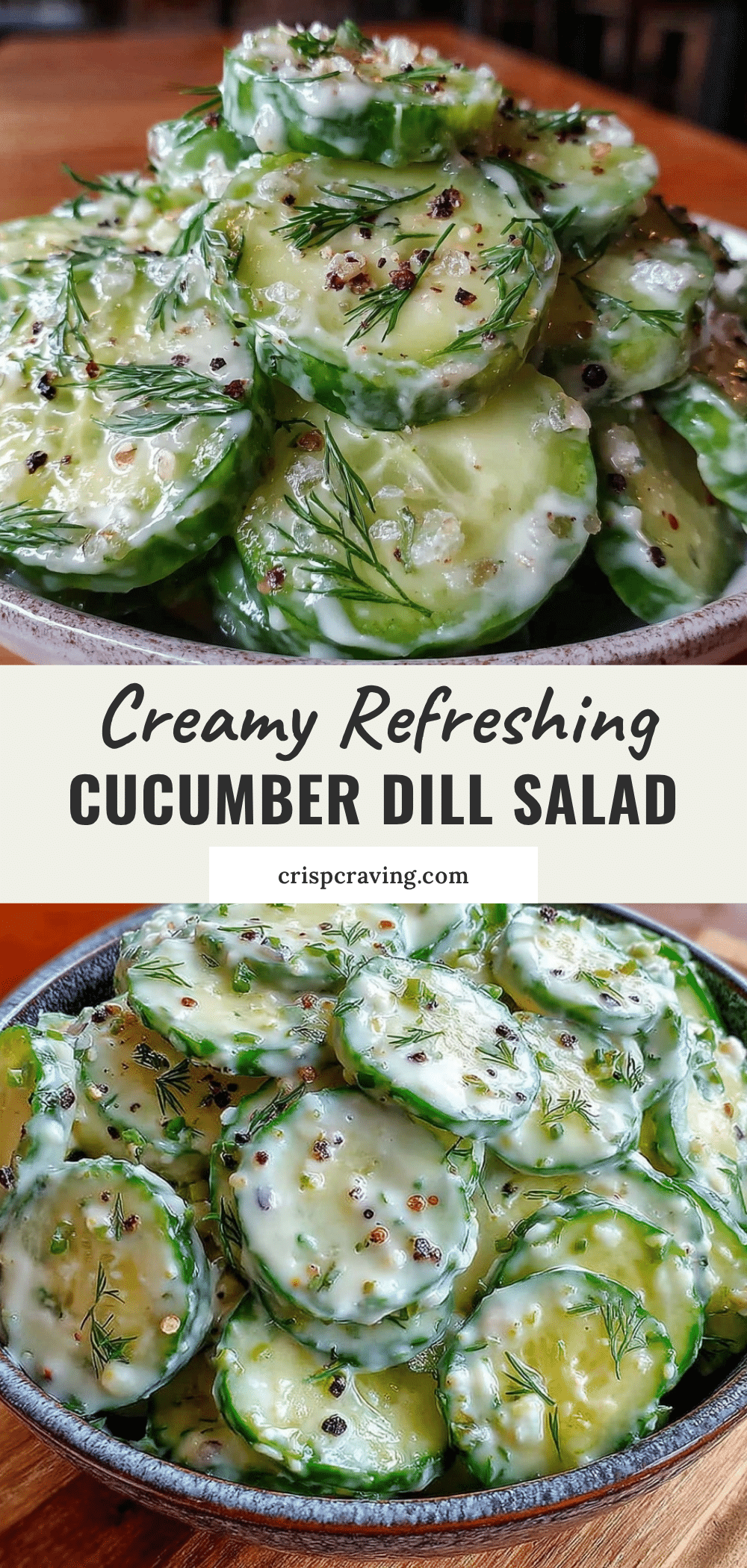 creamy cucumber dill salad recipe