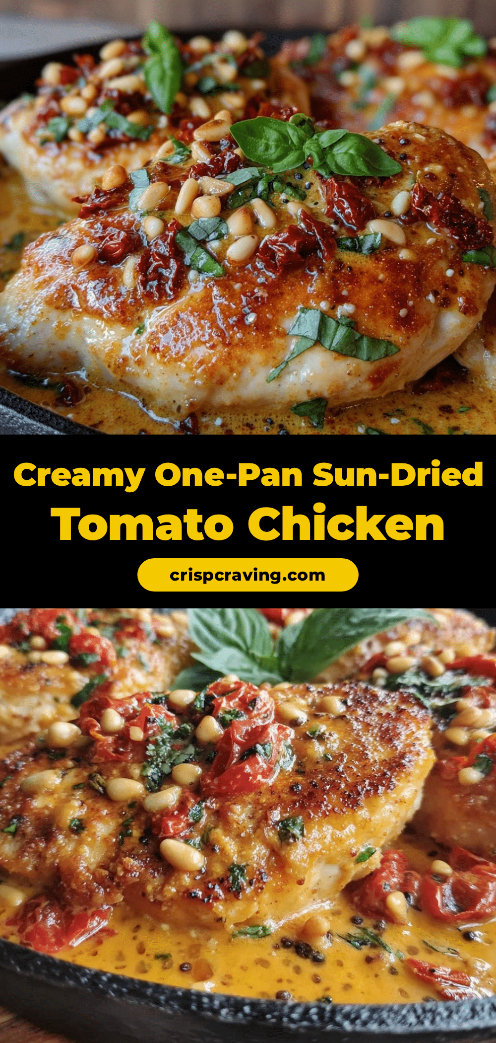 creamy one-pan sun-dried tomato chicken breast recipe