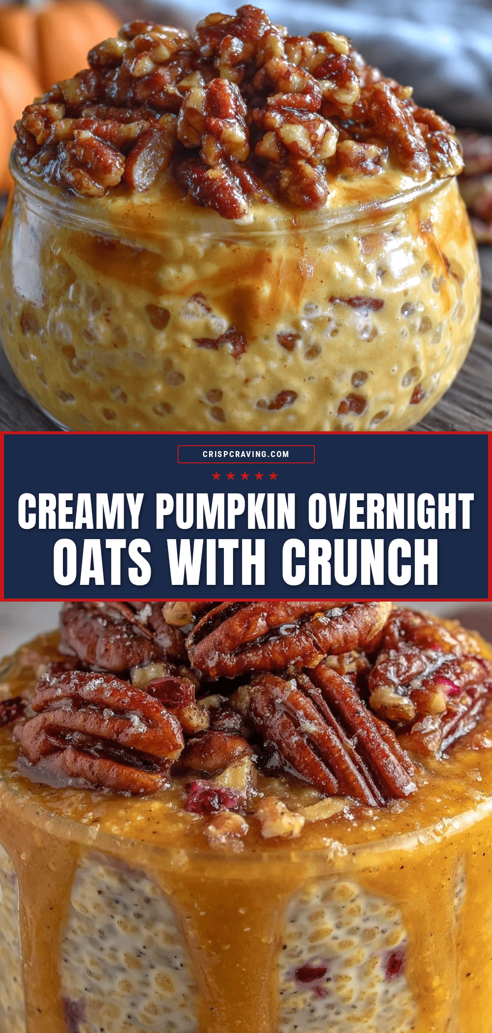 creamy pumpkin overnight oats recipe