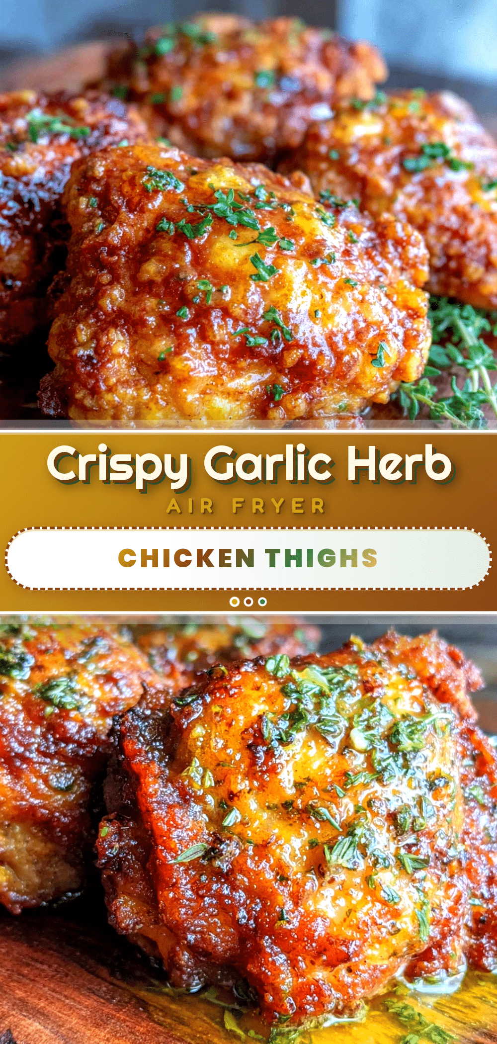crispy air fryer chicken thighs recipe