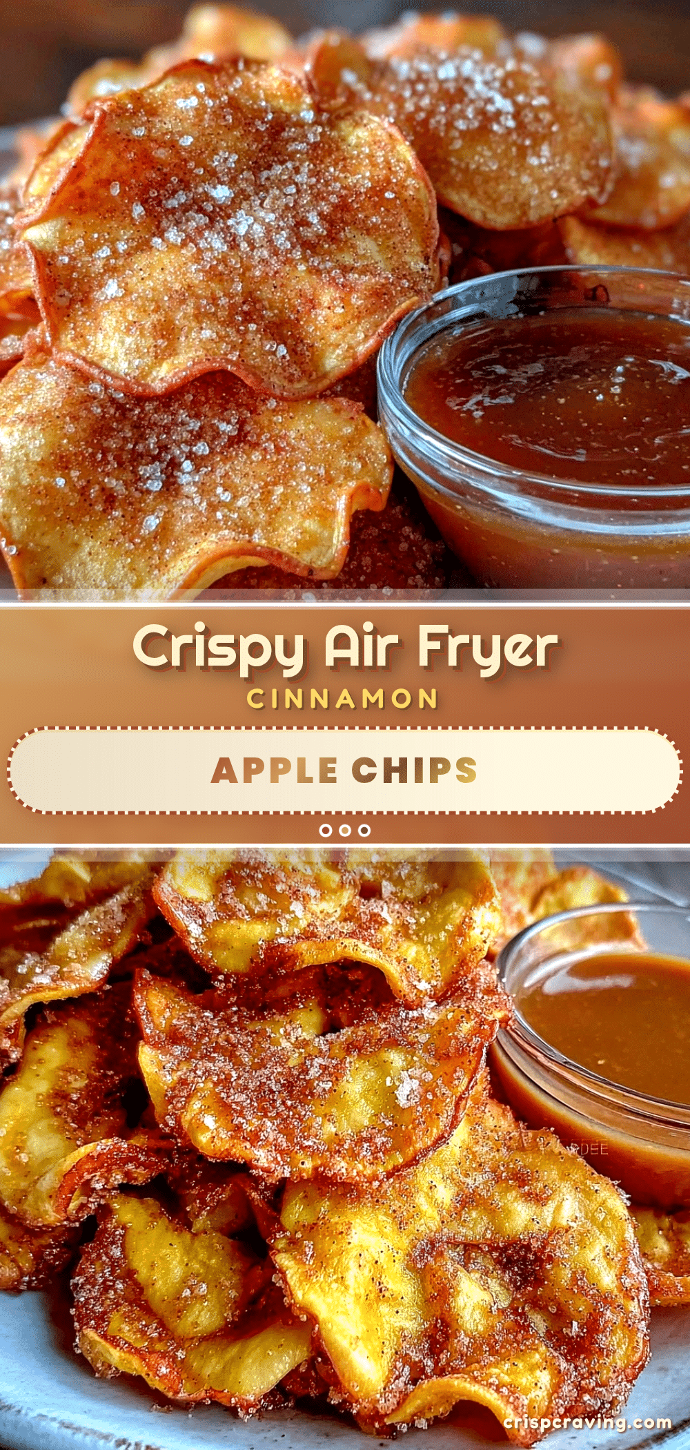 crispy air fryer cinnamon apple chips recipe