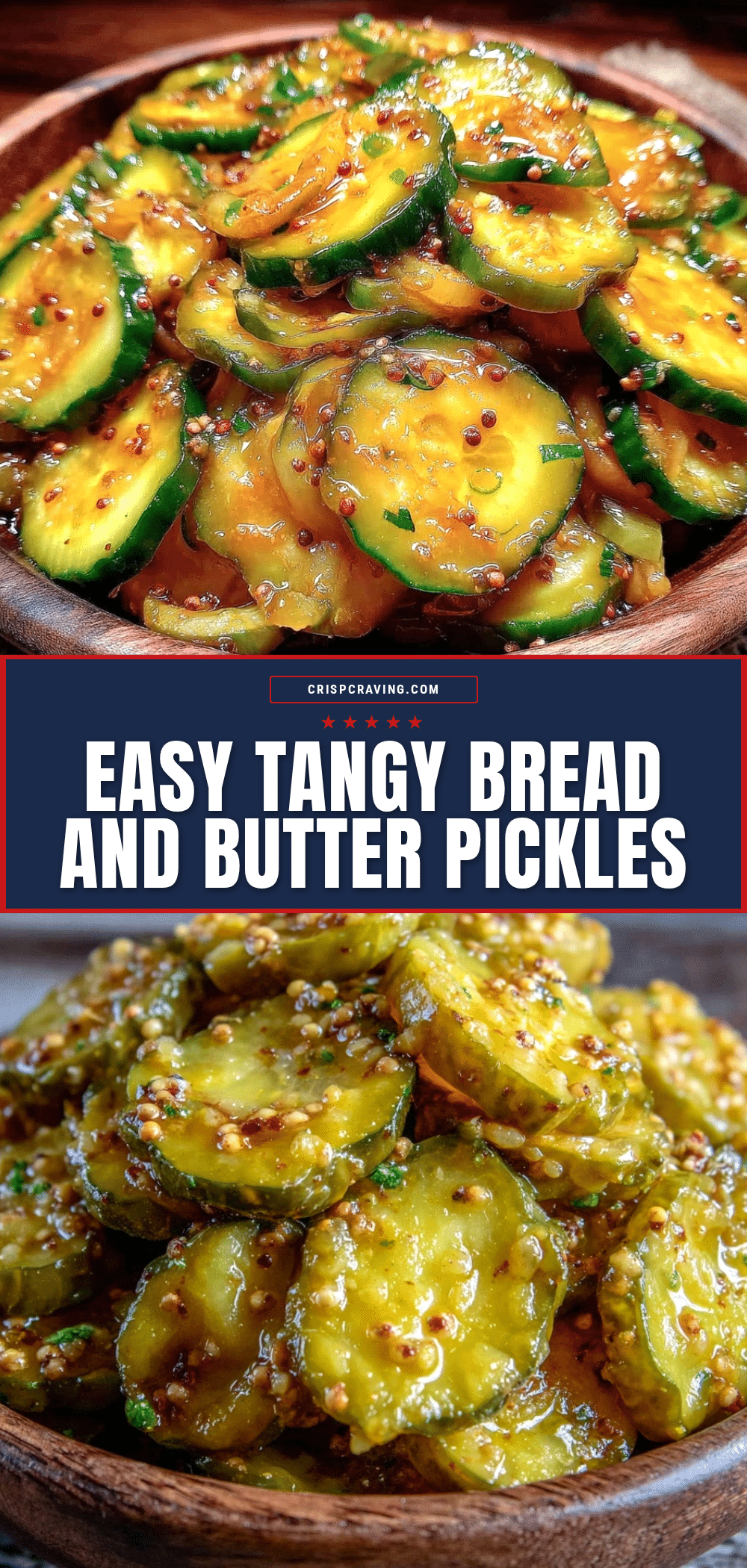 easy tangy bread and butter pickles recipe